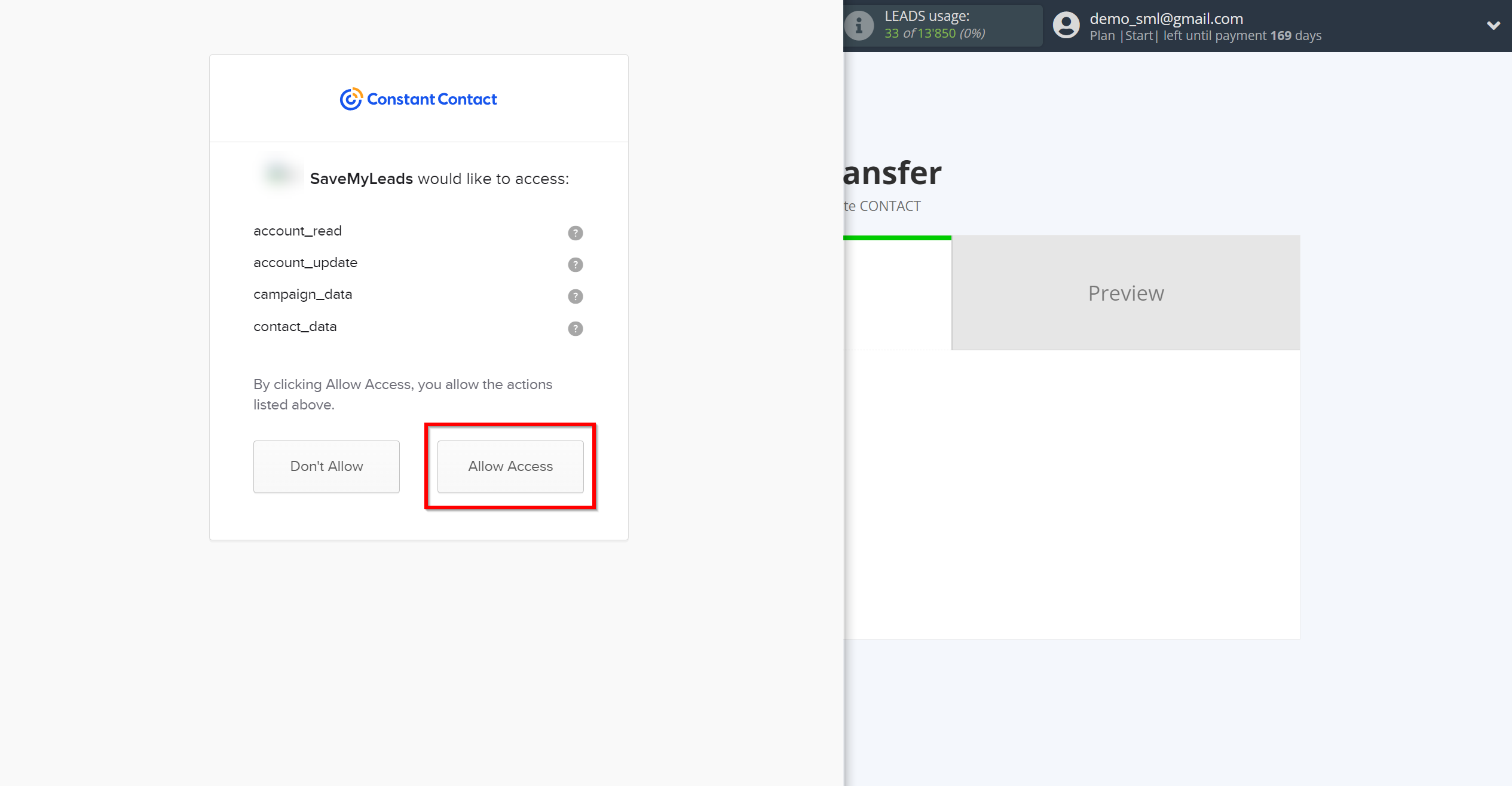 How to Connect TikTok with Constant Contact | Data Destination account connection