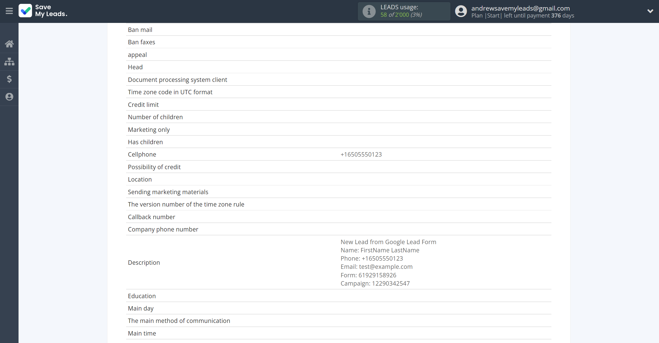 How to Connect Google Lead Form with Microsoft Dynamics 365 Create Contacts | Test data