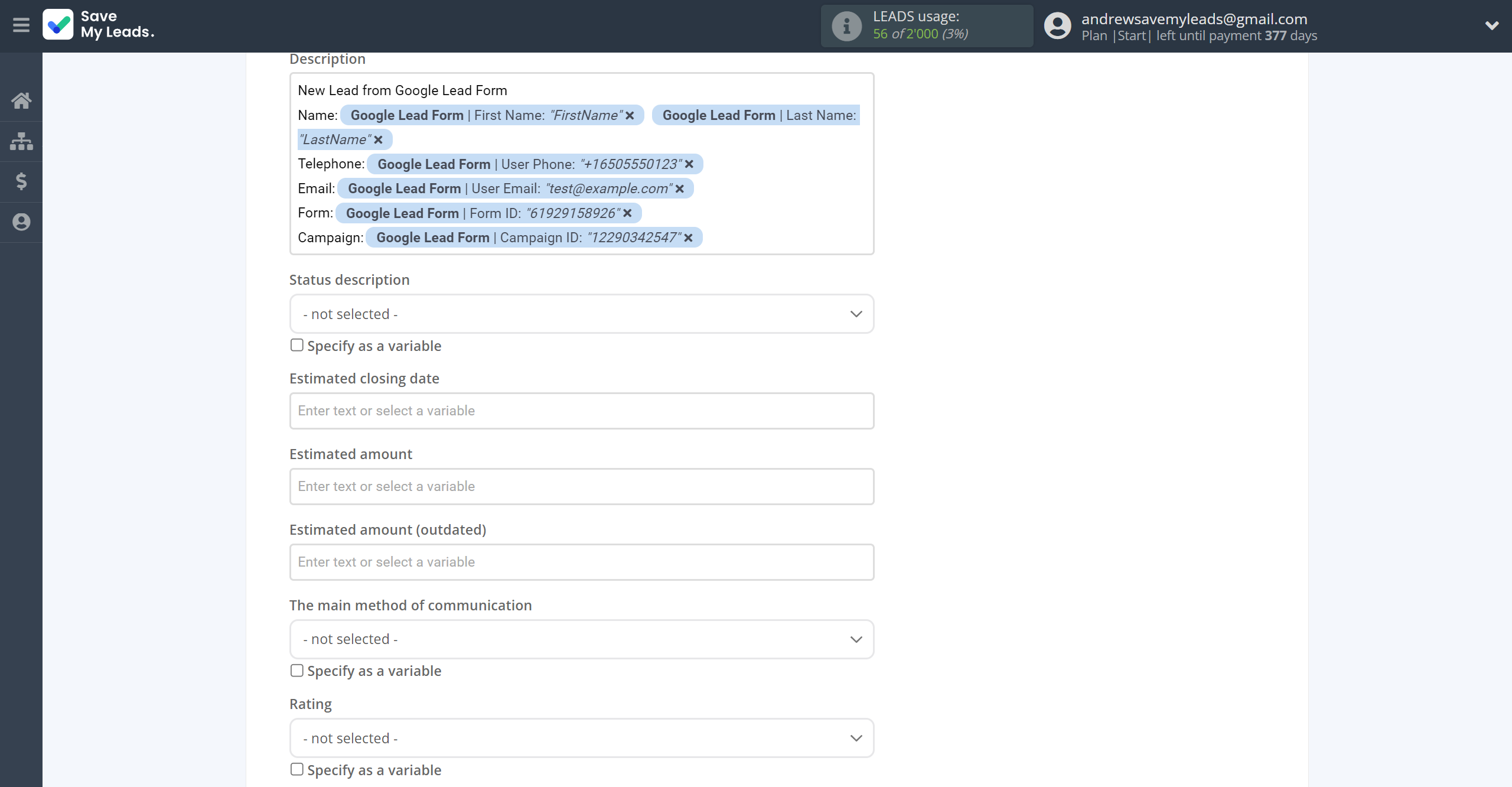 How to Connect Google Lead Form with Microsoft Dynamics 365 Create Lead | Assigning fields