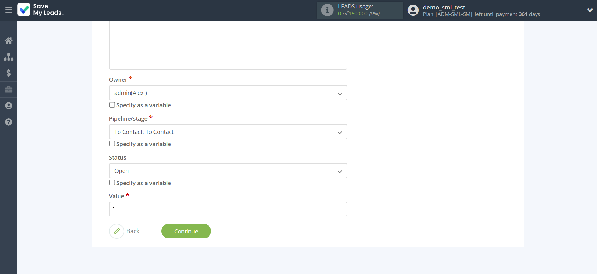 How to Connect Facebook with ActiveCampaign Create Deal | Assigning fields