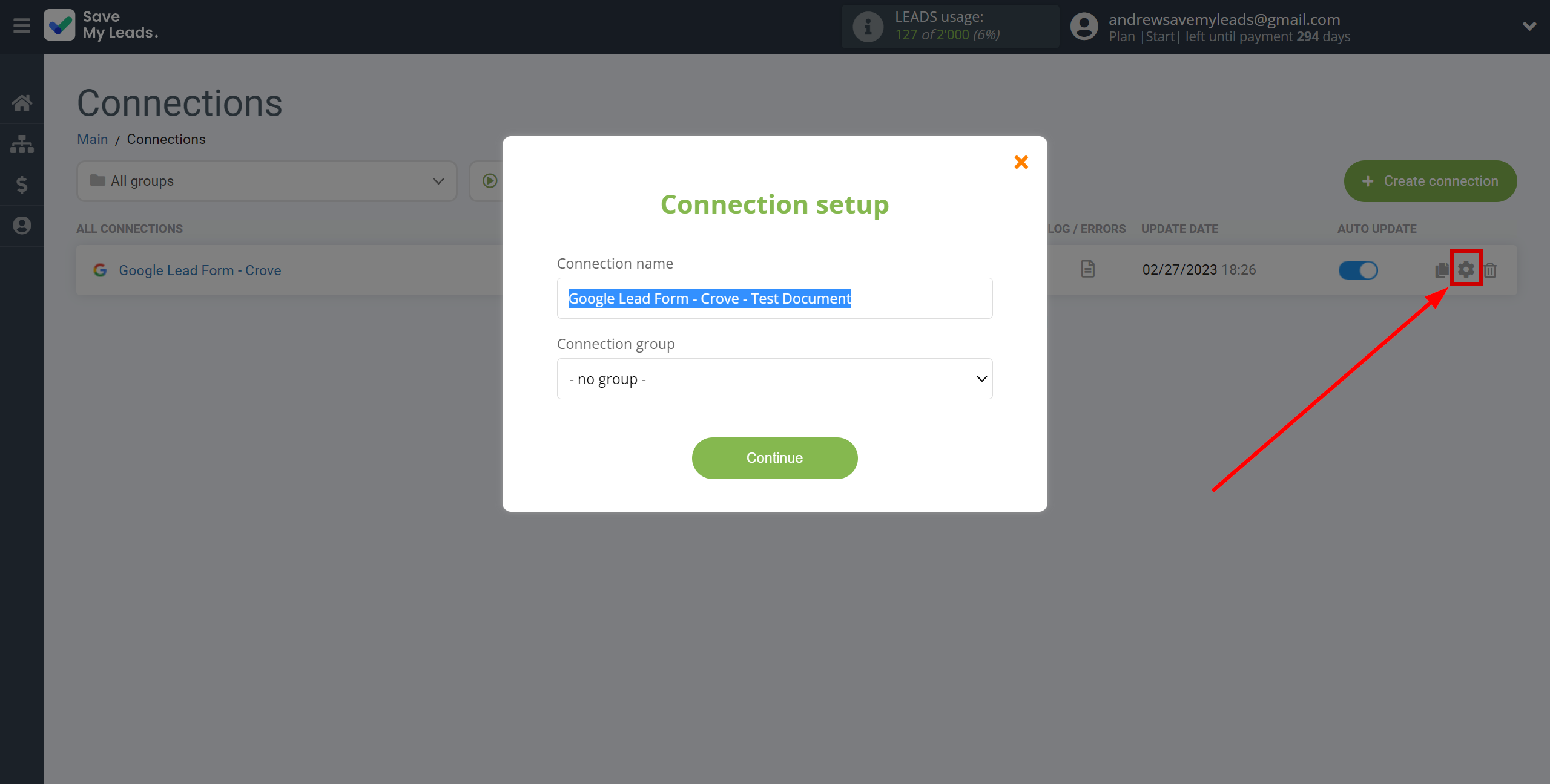 How to Connect Google Lead Form with Crove | Name and group connection