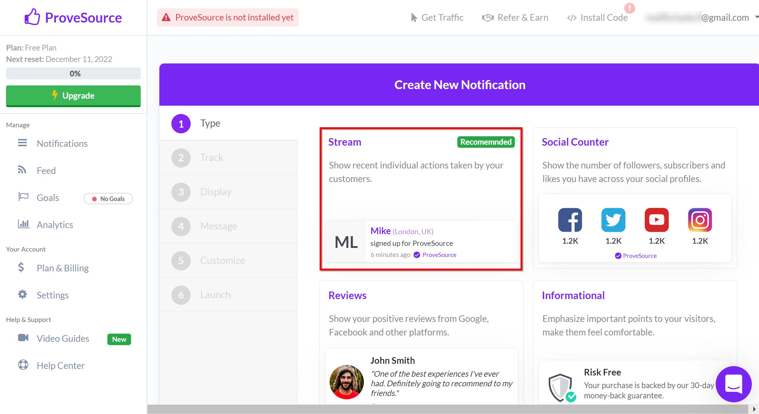 How to Connect Google Lead Form with ProveSource | Data Destination account connection