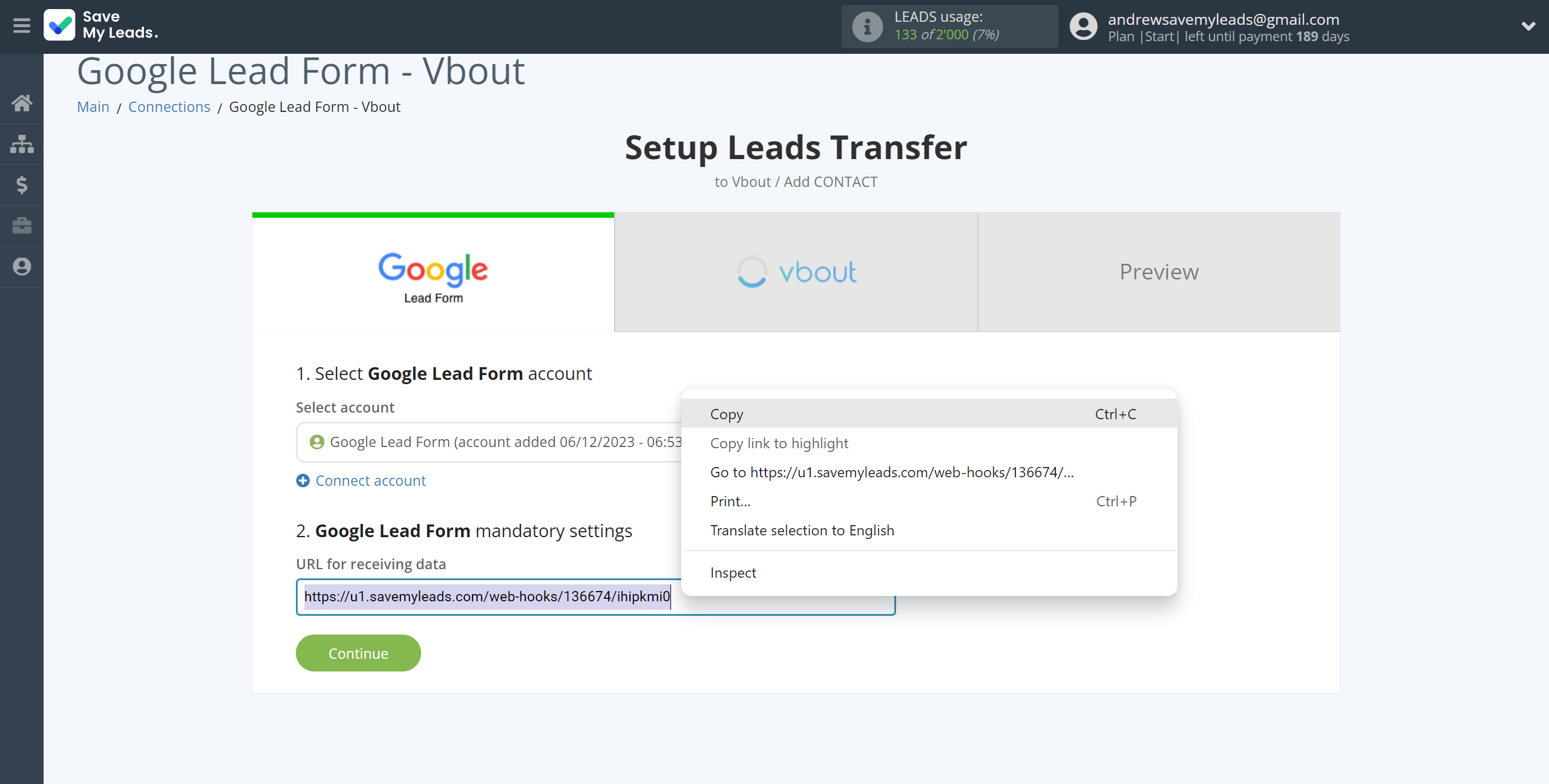 How to Connect Google Lead Form with Vbout Add Contact | Data Source account connection