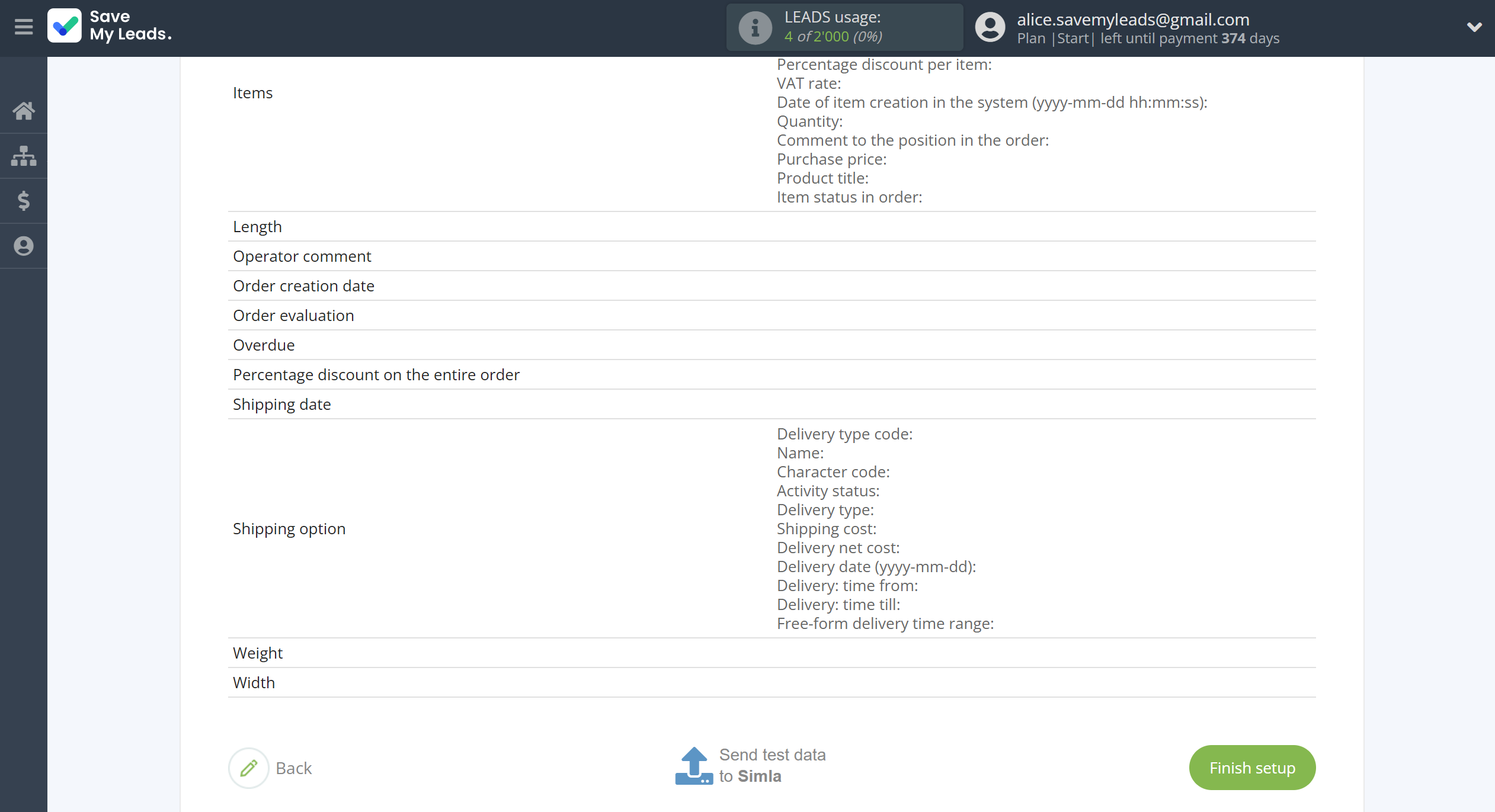 How to Connect Google Lead Form with Simla Create Order | Test data