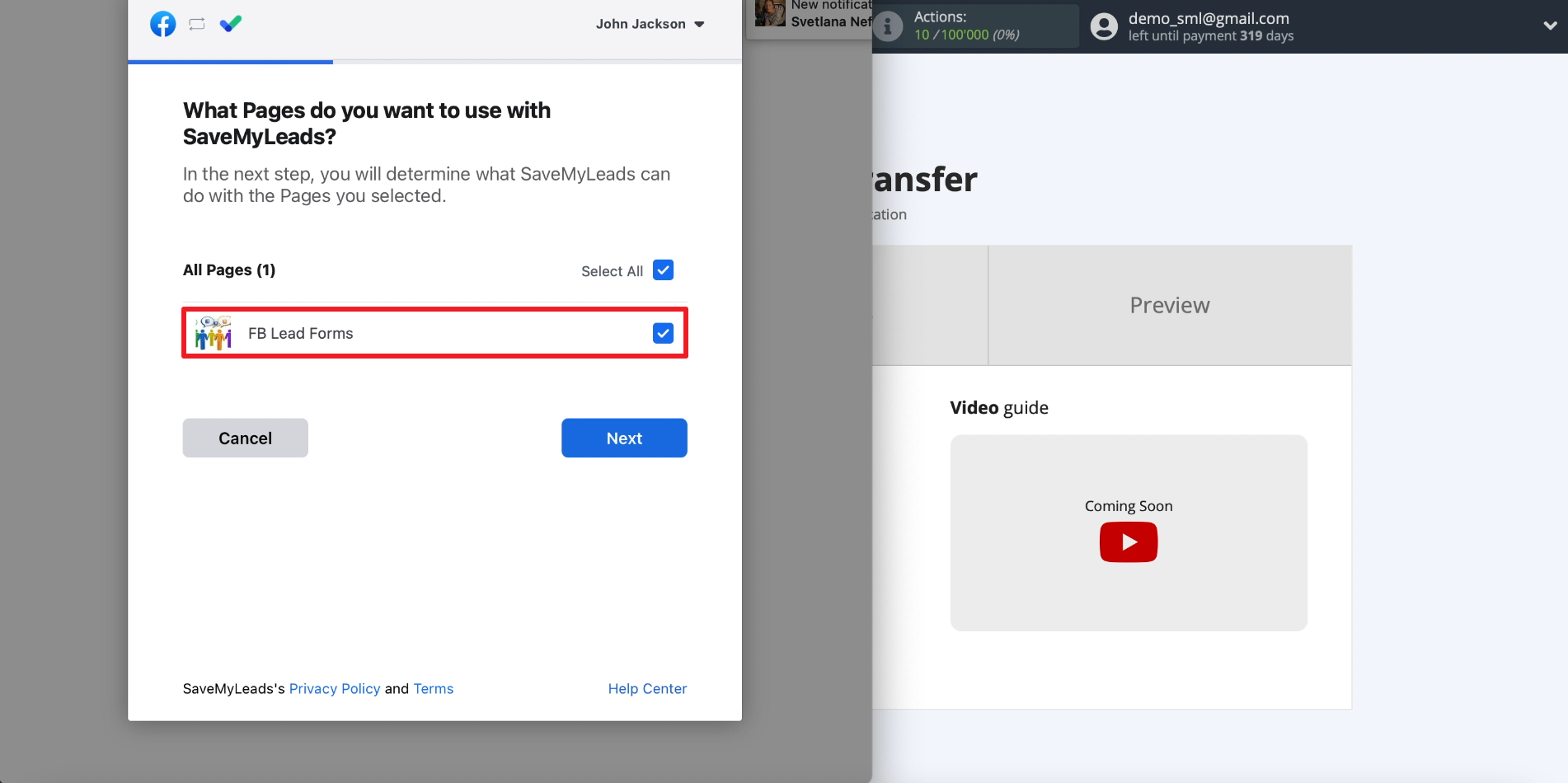 How to set up the upload of new leads from Facebook ad account to Slack private messages | Connecting Facebook bussiness page How to set up the upload of new leads from Facebook ad account to Slack private messages | Connecting Facebook bussiness page