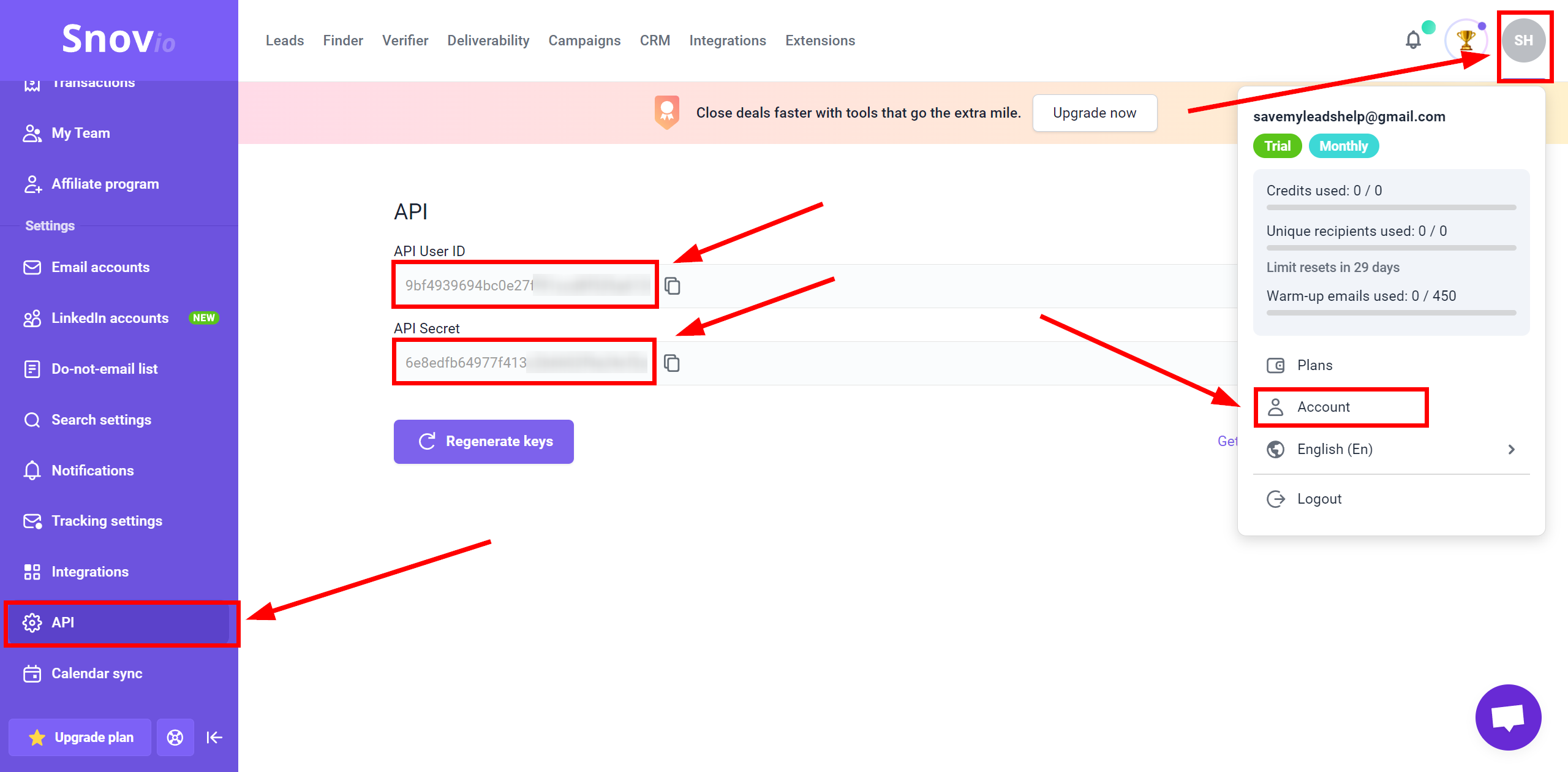 How to Connect TikTok with Snovio Add Contacts | Data Destination account connection