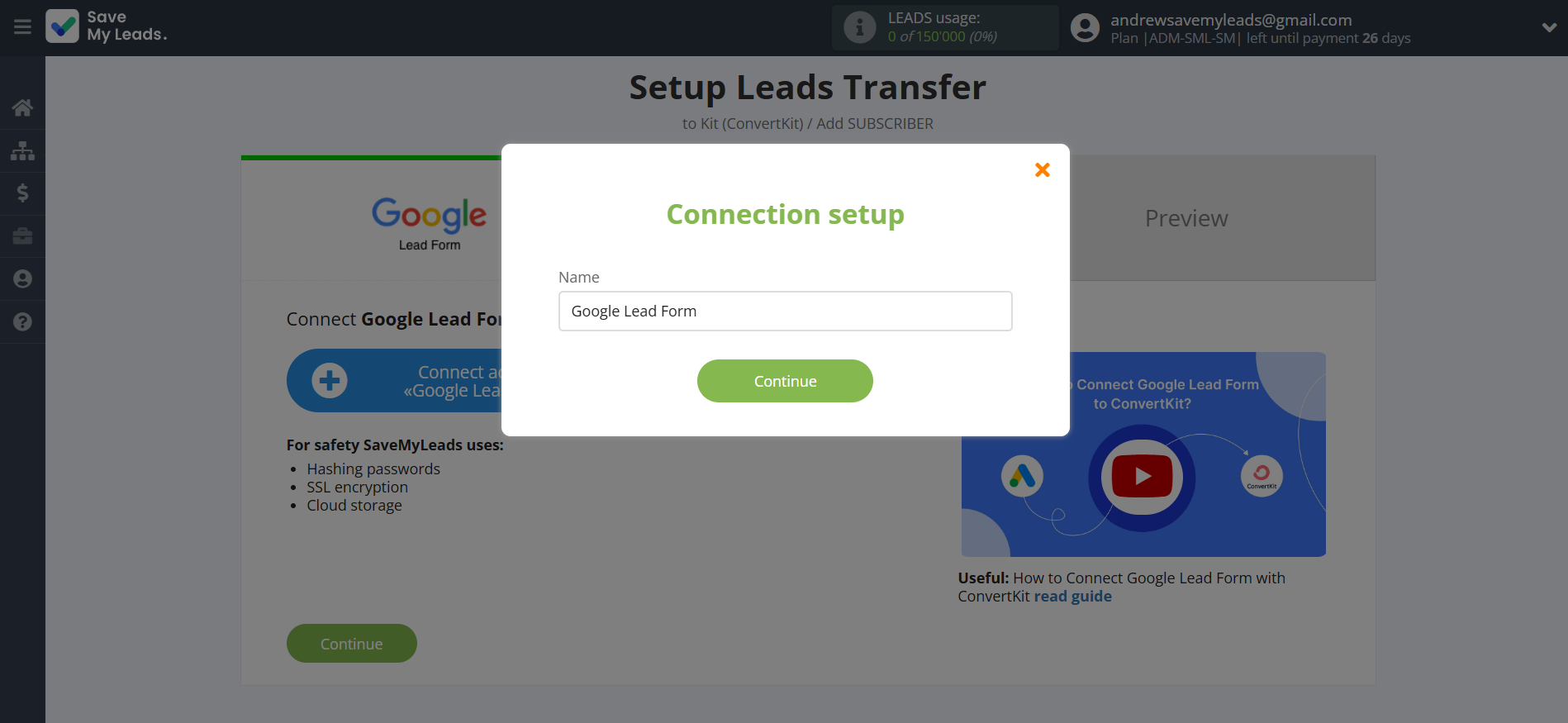 How to Connect Google Lead Form with Kit (ConvertKit) | Data Source account connection How to Connect Google Lead Form with Kit (ConvertKit) | Data Source account connection