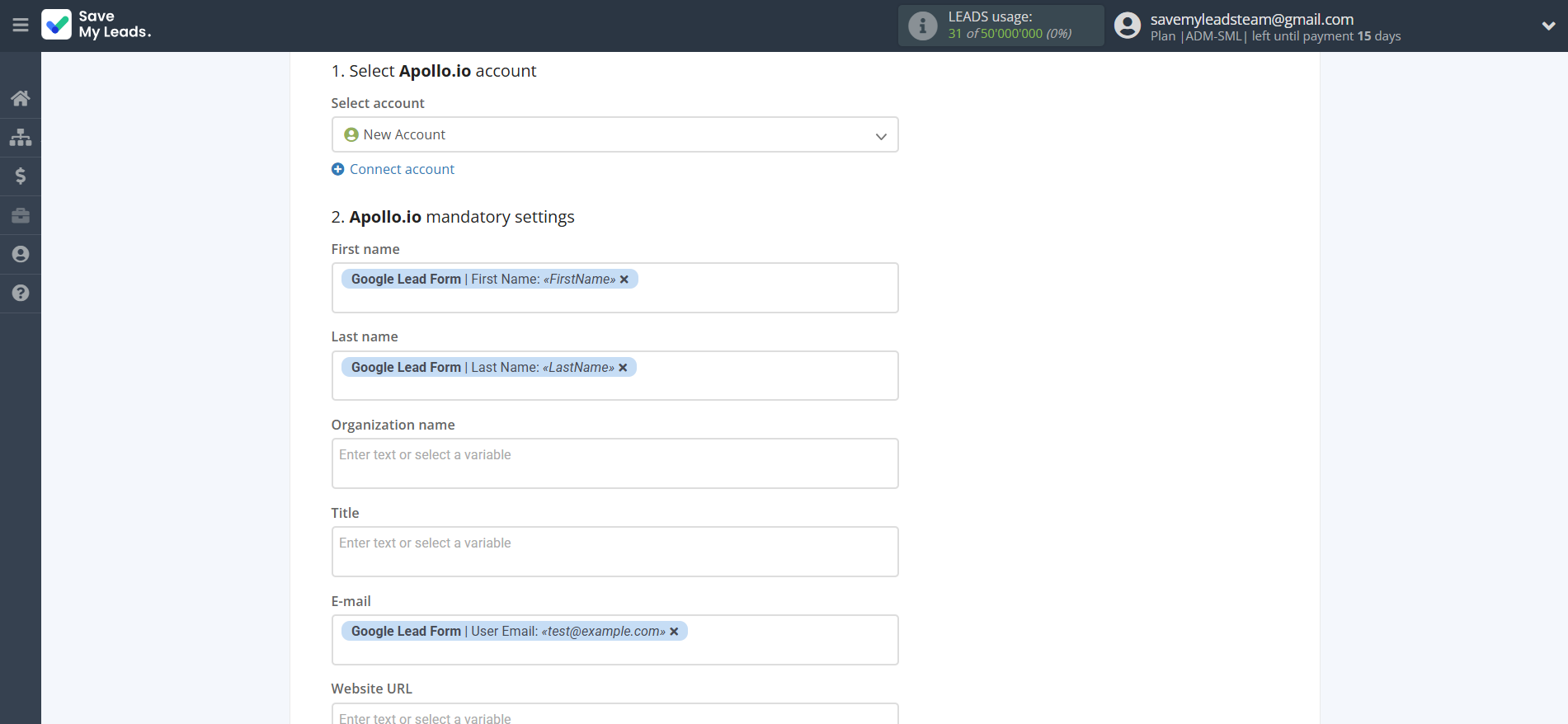 How to Connect Google Lead Form with Apollo.io Create Contacts | Assigning fields How to Connect Google Lead Form with Apollo.io Create Contacts | Assigning fields