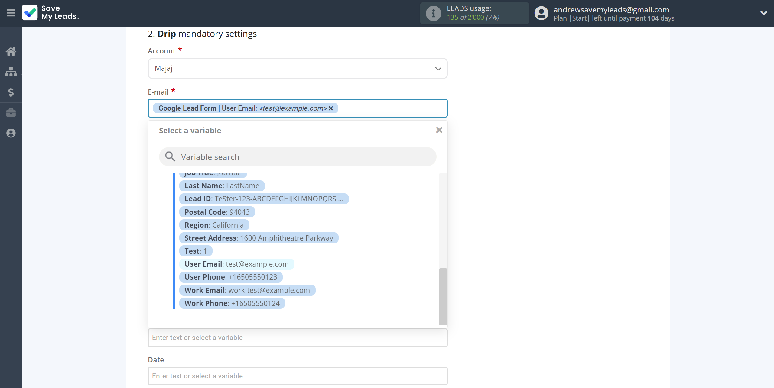 How to Connect Google Lead Form with Drip Create/Update Subscribers | Assigning fields