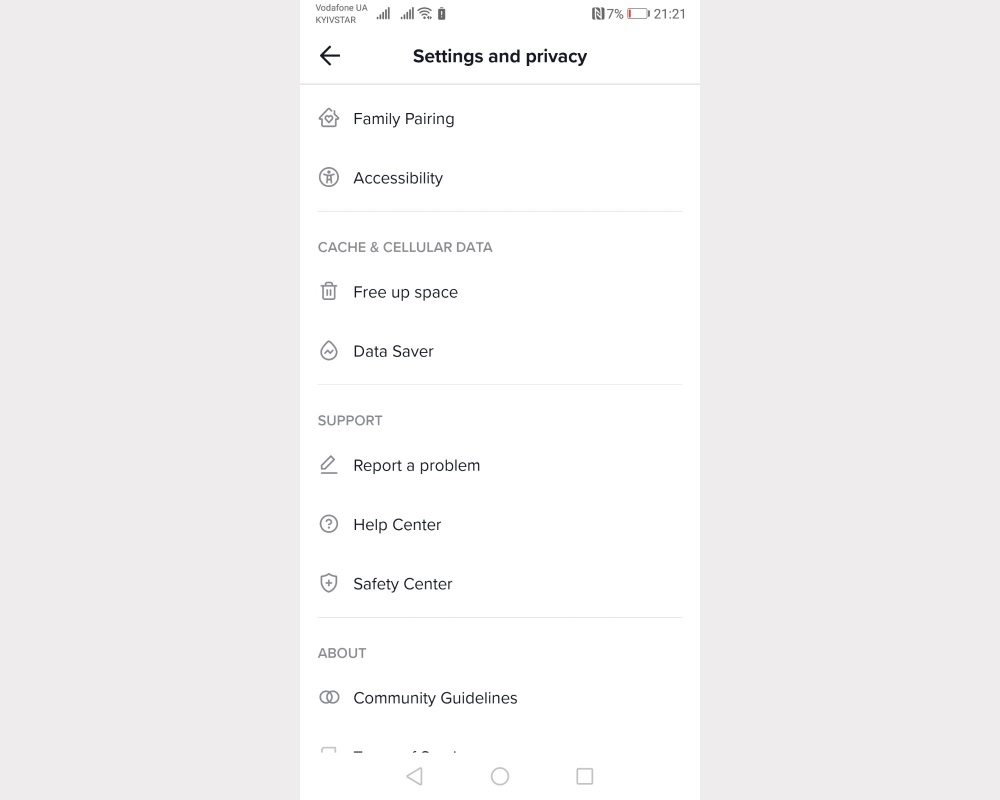Deleting a TikTok Account | Go to the Setting and Privacy category Deleting a TikTok Account | Go to the Setting and Privacy category