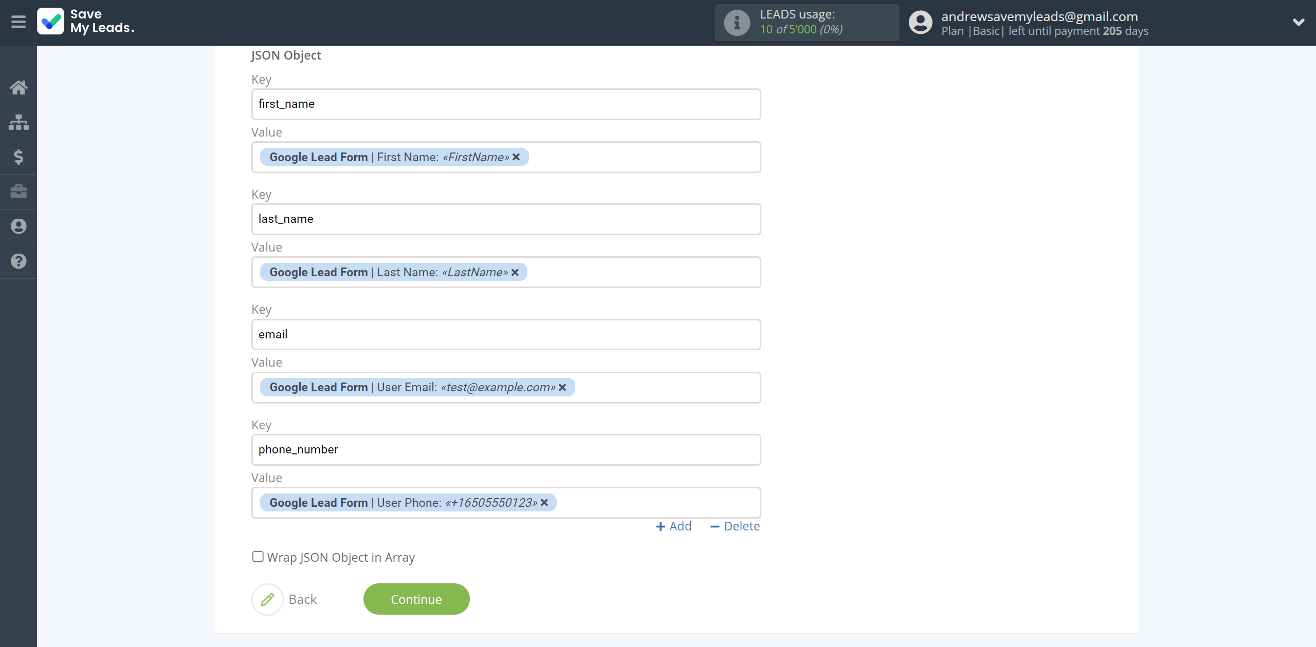 How to Connect Google Lead Form with JSON | Assigning fields