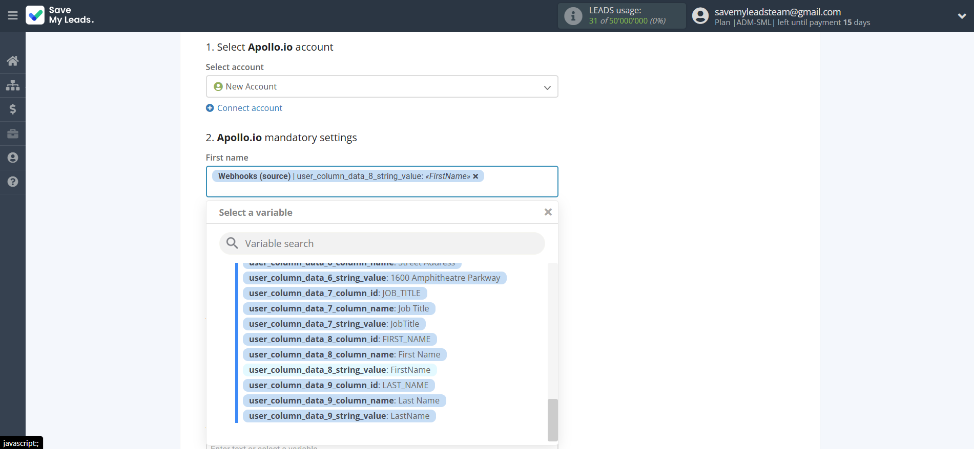How to Connect Webhooks with Apollo.io Create Contacts | Assigning fields How to Connect Webhooks with Apollo.io Create Contacts | Assigning fields