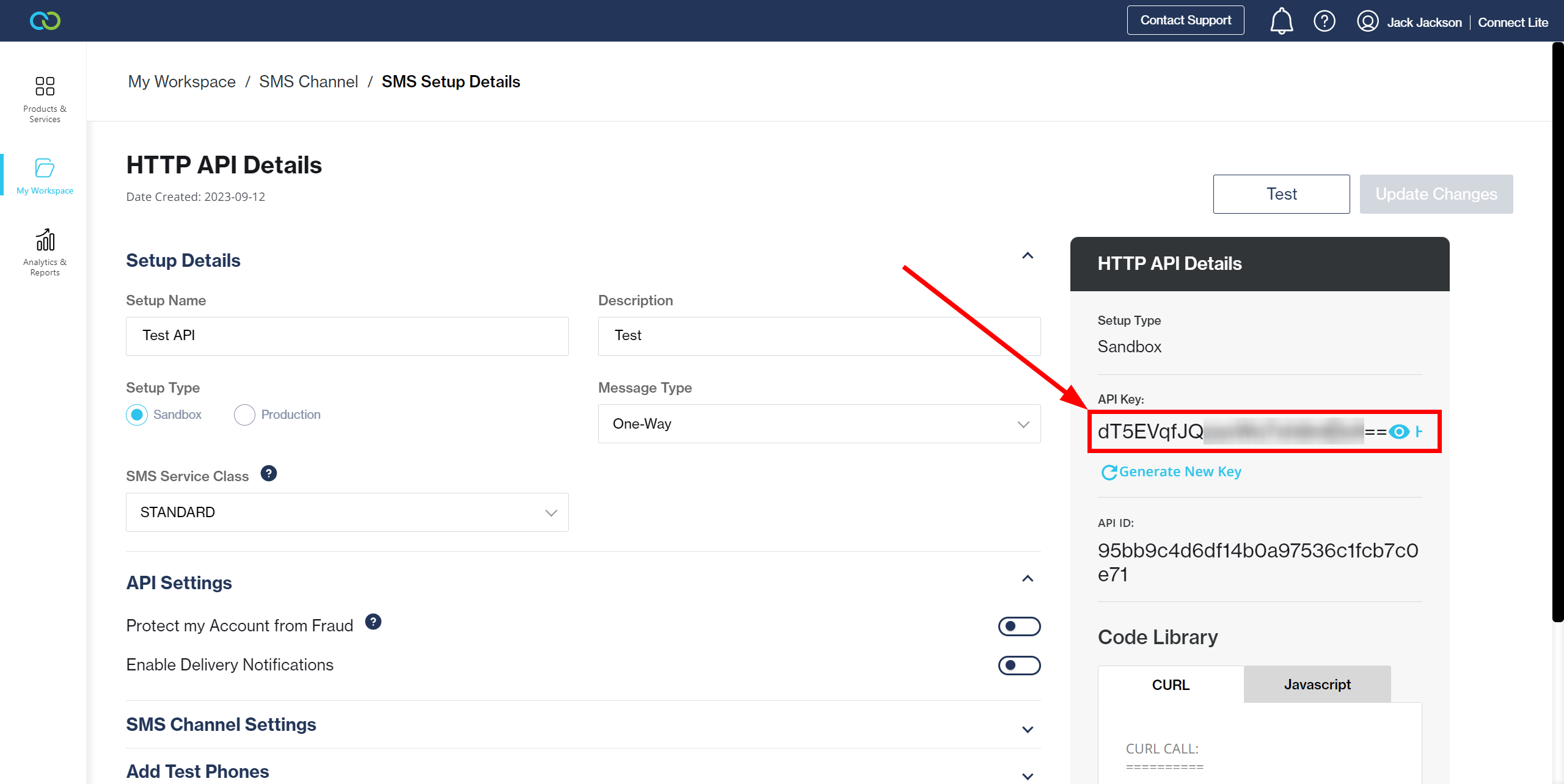 How to Connect Webhooks  with Clickatell | Data Destination account connection