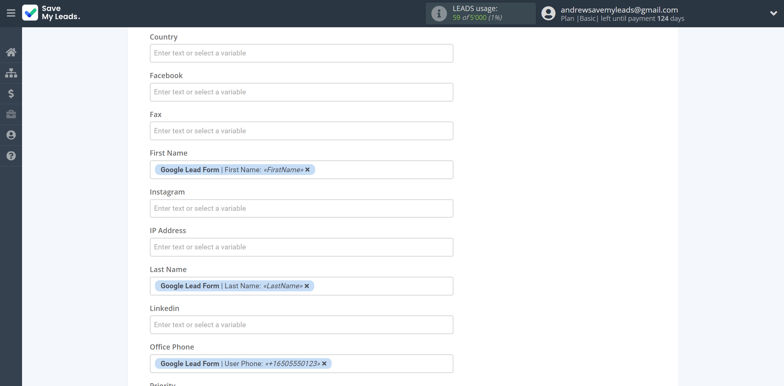 How to Connect Google Lead Form with Ontraport | Assigning fields