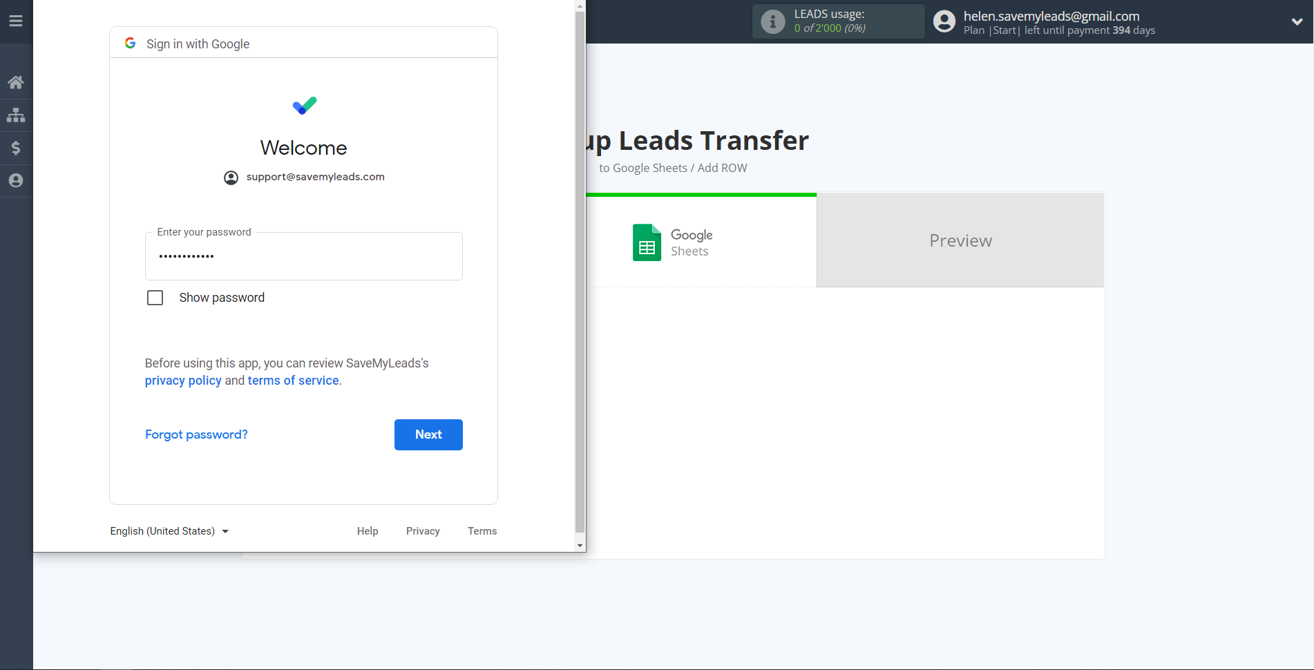 How to Connect Google Lead Form with Google Sheets |&nbsp;Data Destination account connection