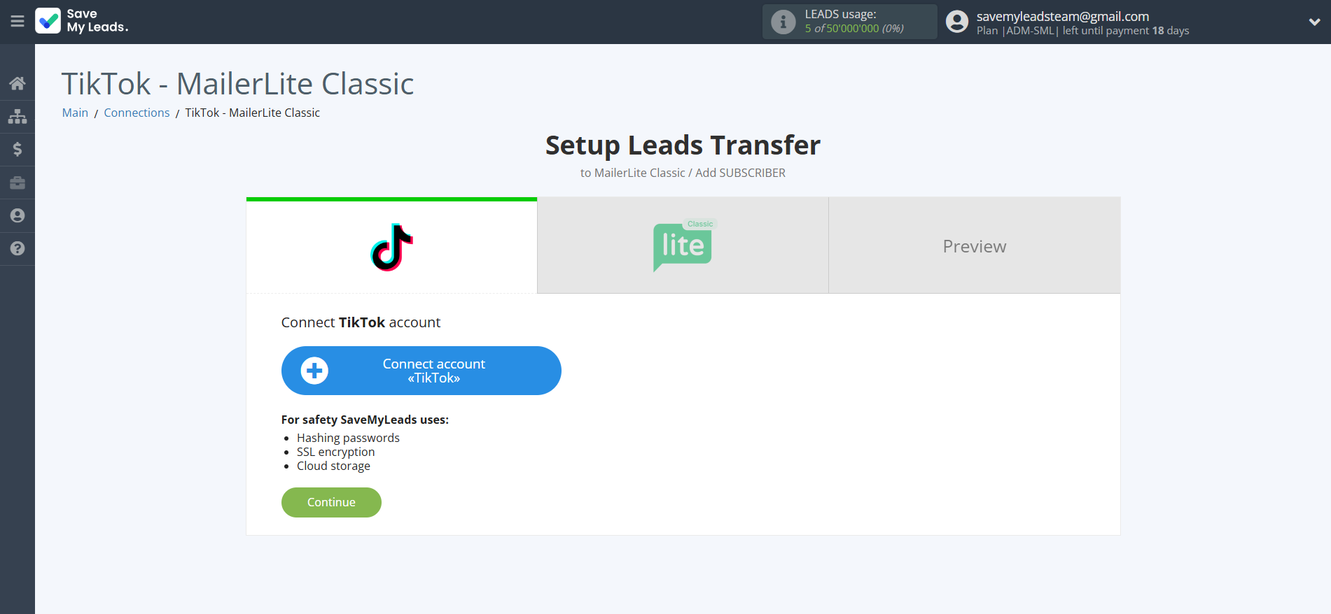 How to Connect TikTok with MailerLite Classic | Data Source account How to Connect TikTok with MailerLite Classic | Data Source account