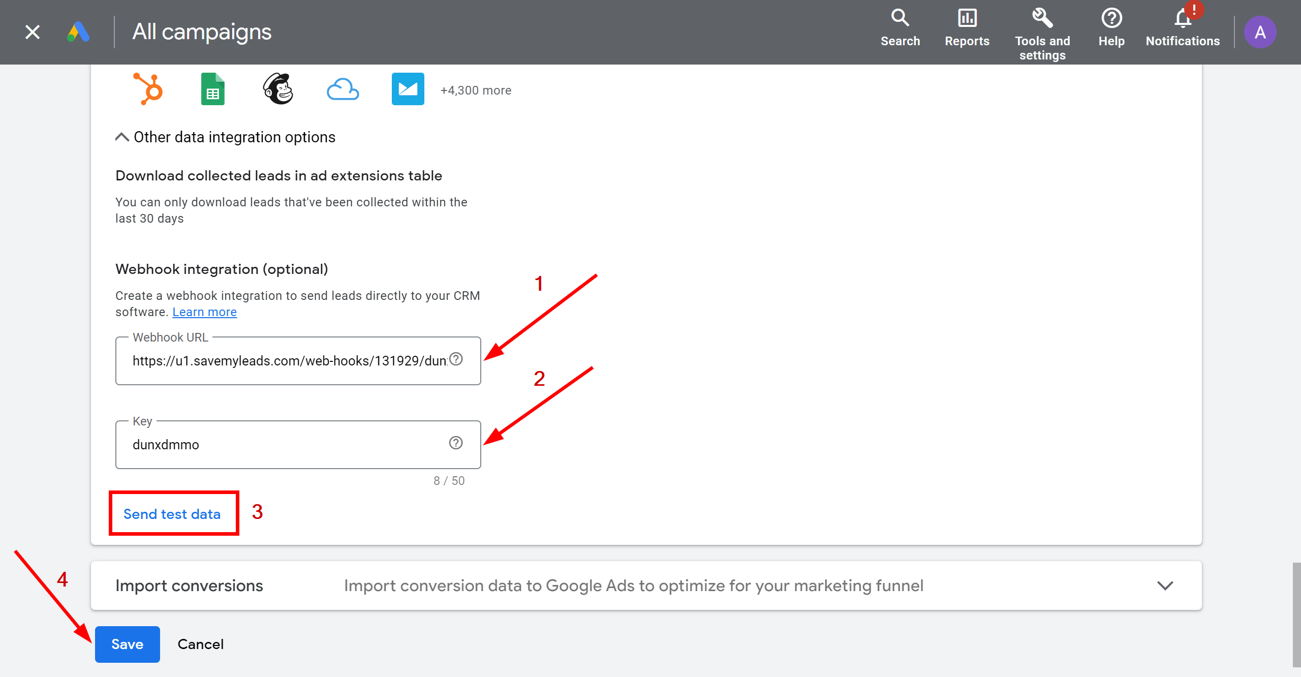 How to Connect Google Lead Form with Microsoft Outlook | Data Source account connection