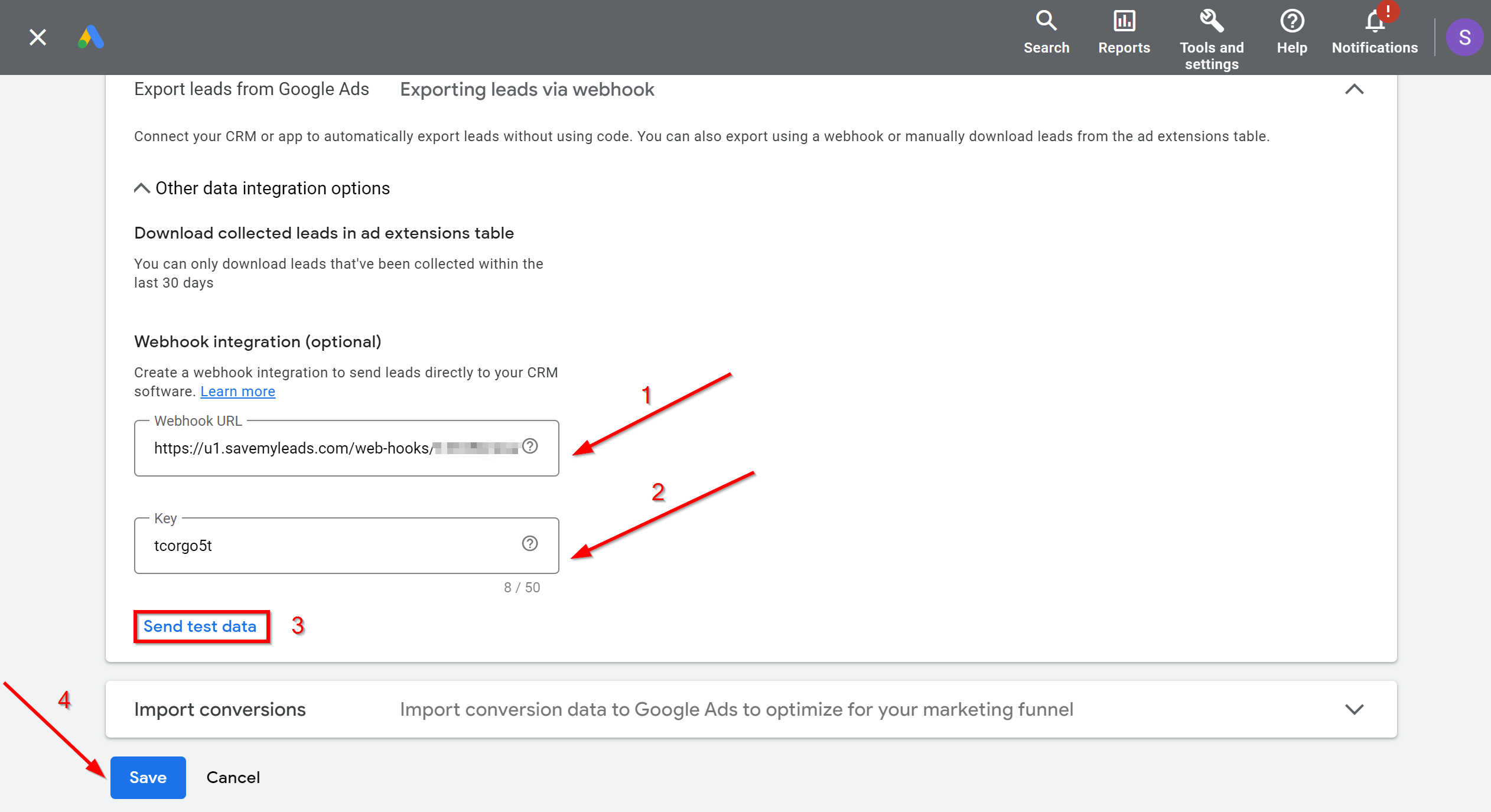 How to Connect Google Lead Form with ConvesioConvert | Data Source account connection