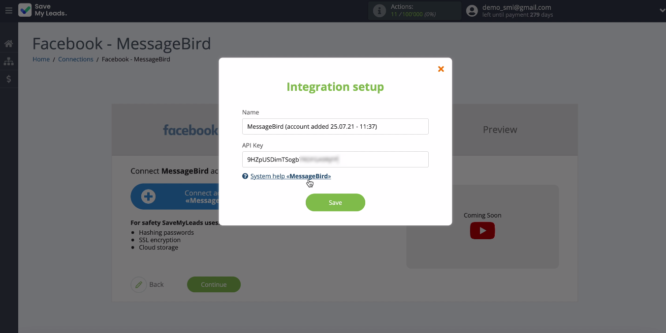 How to get MessageBird Notifications for Every New Facebook Lead | Save changes by clicking Save