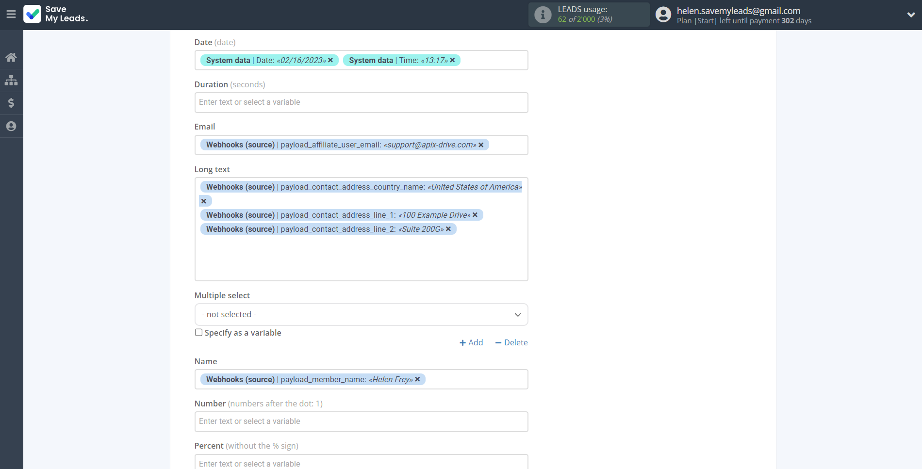 How to Connect Webhooks with AirTable | Assigning fields