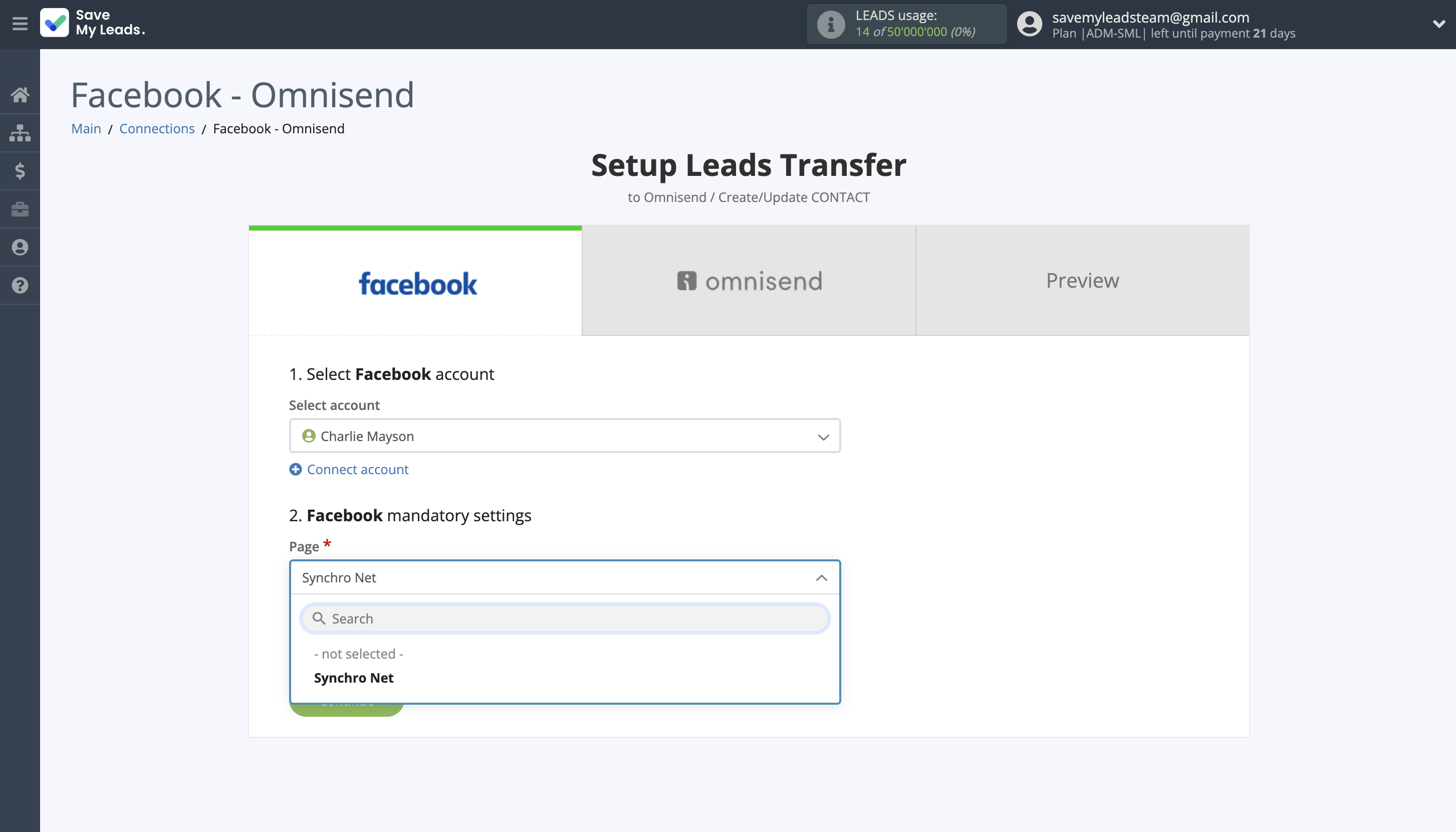 How to Connect Facebook with Omnisend Create Contact | Data Source account connection How to Connect Facebook with Omnisend Create Contact | Data Source account connection