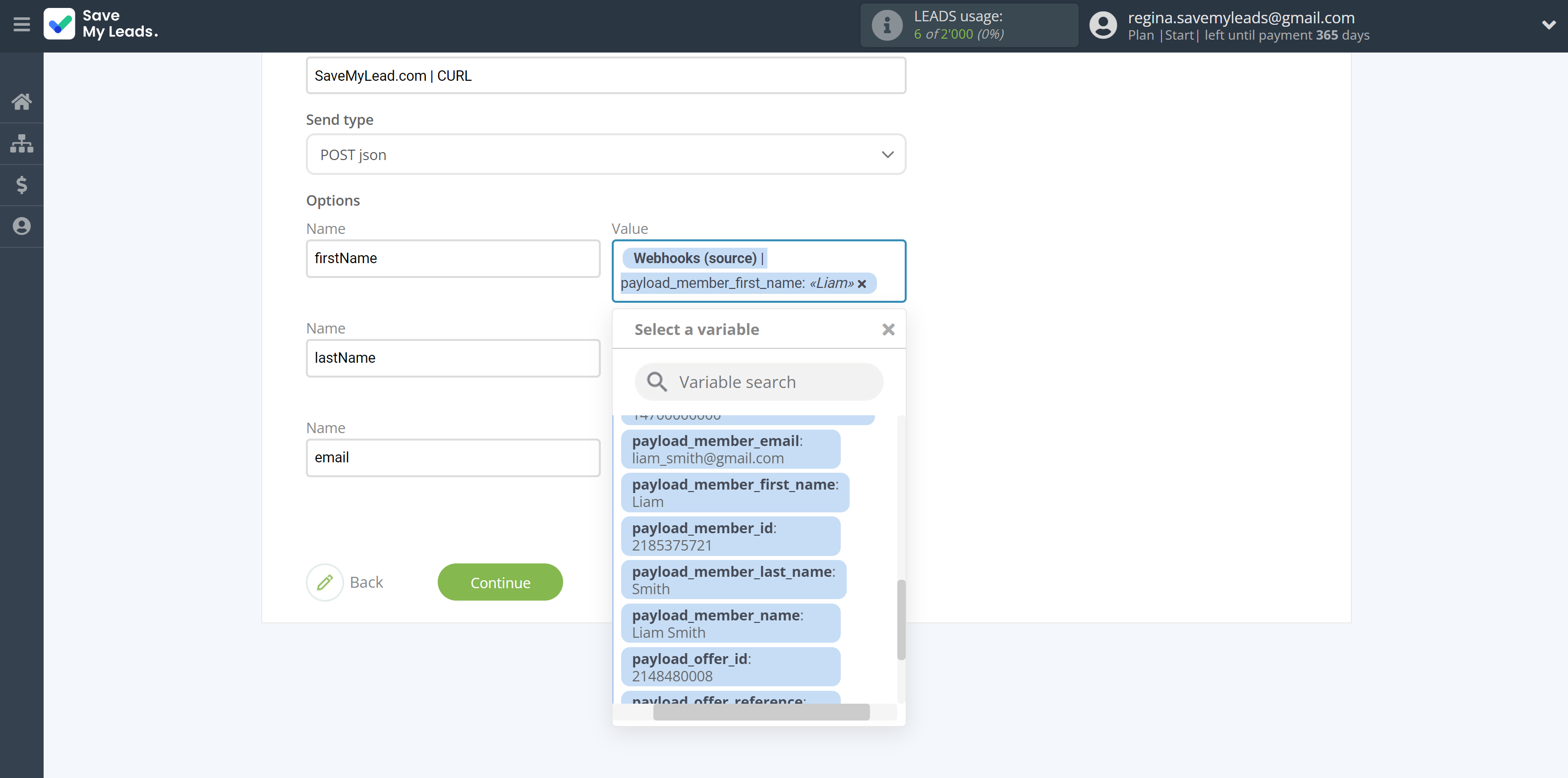 How to Connect Webhooks with ProveSource | Assigning fields