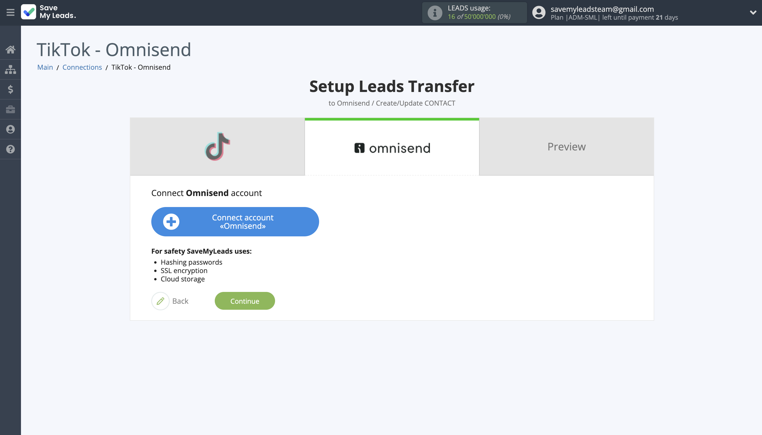 How to Connect TikTok with Omnisend Create Contact | Data Destination account connection How to Connect TikTok with Omnisend Create Contact | Data Destination account connection
