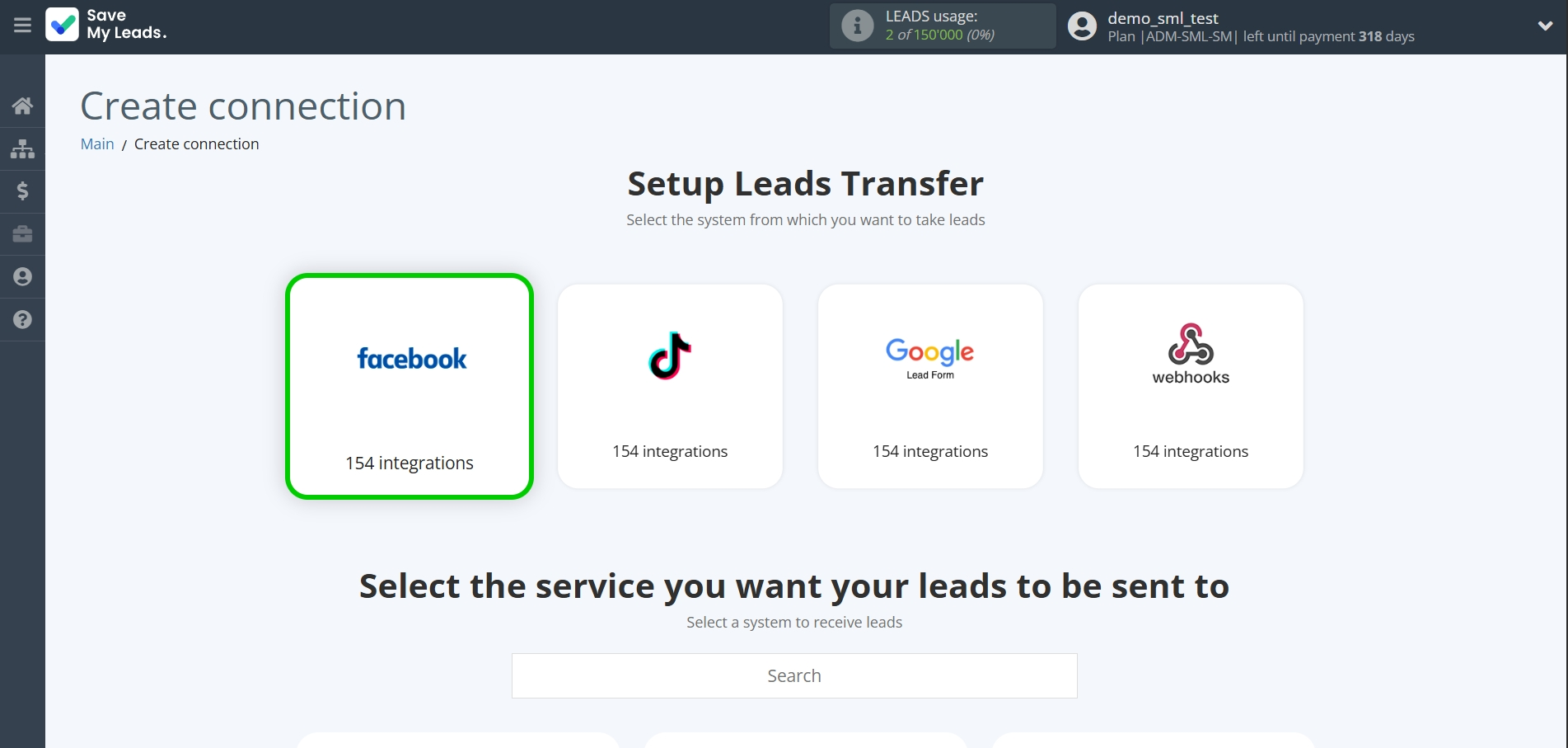 How to Connect Facebook with Wire2Air | Data Source system selection How to Connect Facebook with Wire2Air | Data Source system selection