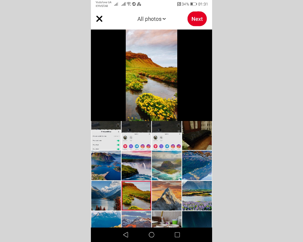How to post on Pinterest | Choose a photo