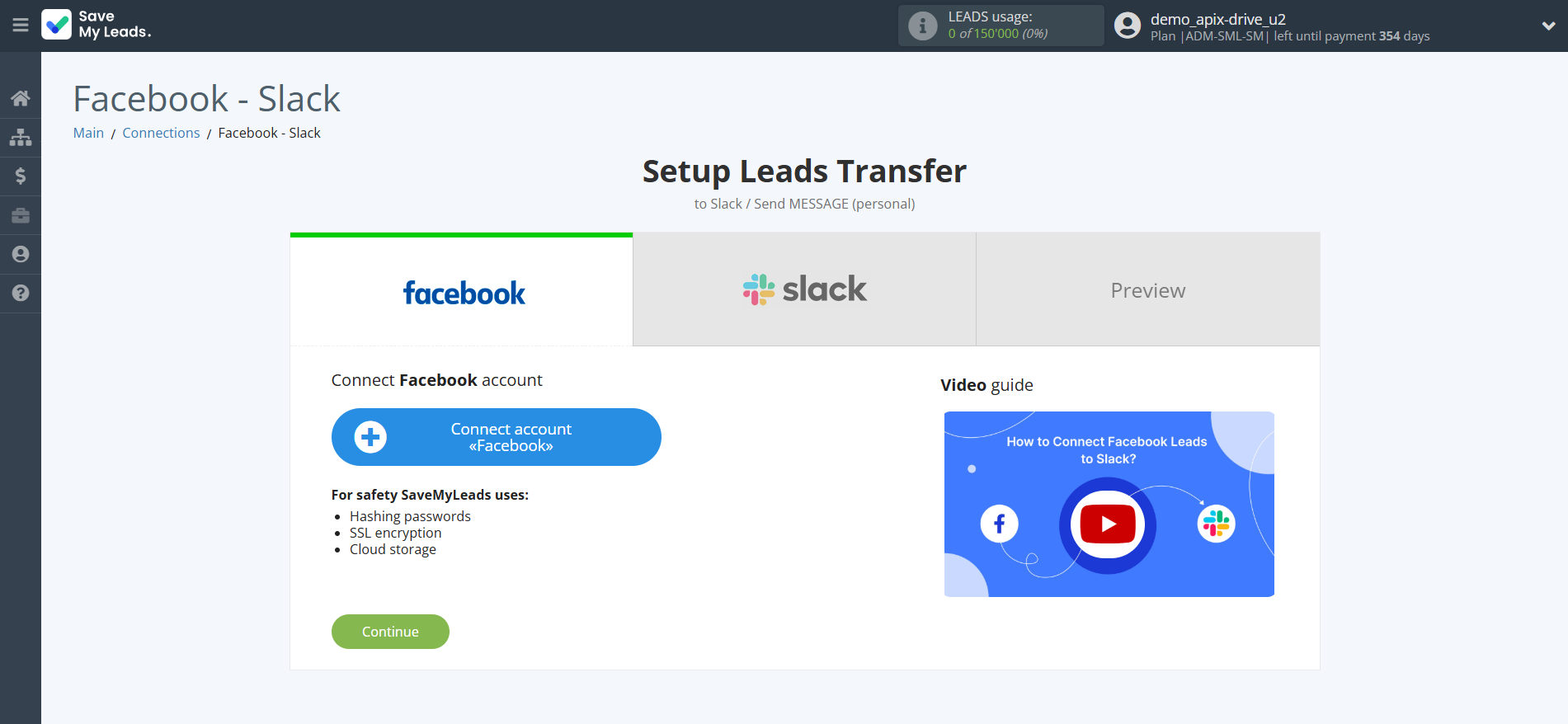 How to Connect Facebook with Slack Personal Notification | Data Source account connection How to Connect Facebook with Slack Personal Notification | Data Source account connection