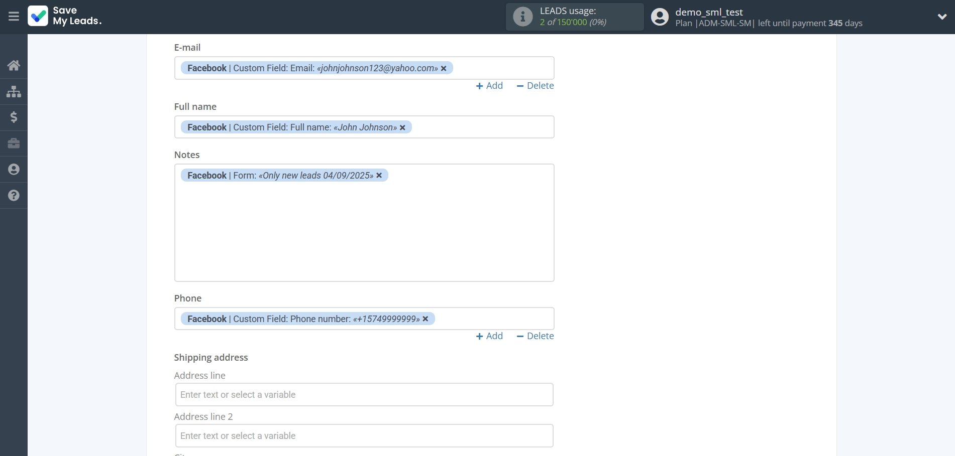 How to Connect Facebook with KeyCRM Create Customer | Assigning fields How to Connect Facebook with KeyCRM Create Customer | Assigning fields