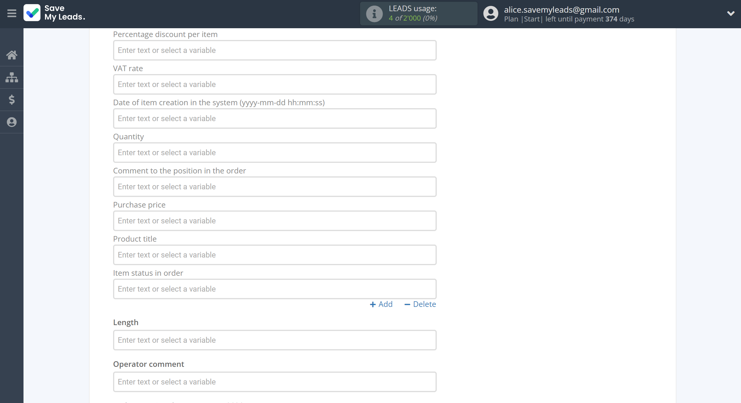 How to Connect Google Lead Form with Simla Create Order | Assigning fields