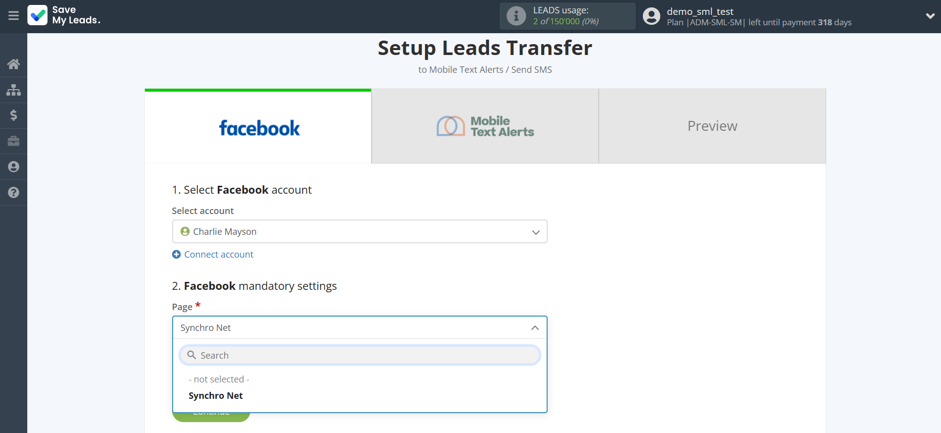 How to Connect Facebook with Mobile Text Alerts | Data Source account connection How to Connect Facebook with Mobile Text Alerts | Data Source account connection