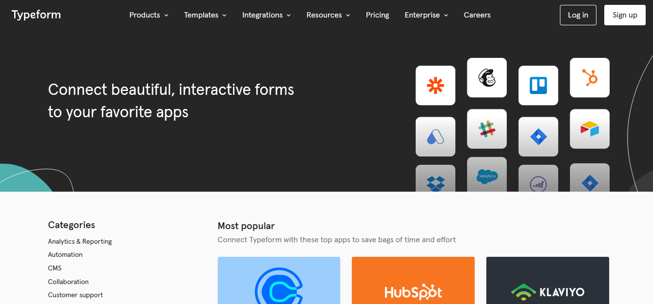 Typeform vs Jotform Comparison | Integrations<br> Typeform vs Jotform Comparison | Integrations<br>