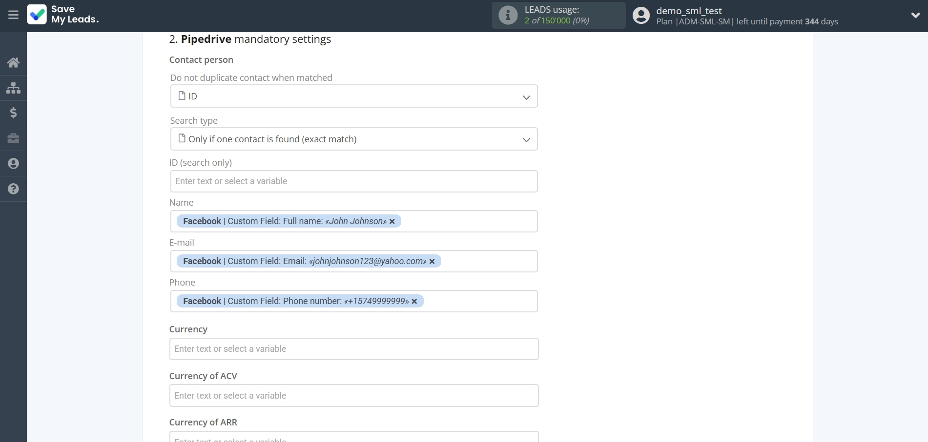 How to Connect Facebook with Pipedrive Create Deal | Assigning fields How to Connect Facebook with Pipedrive Create Deal | Assigning fields
