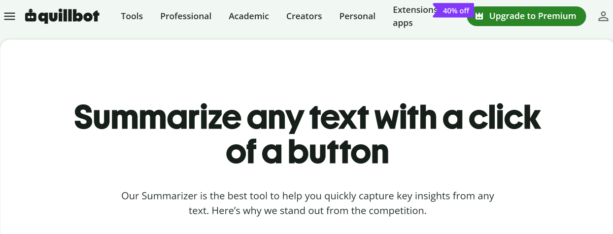 QuillBot website QuillBot website