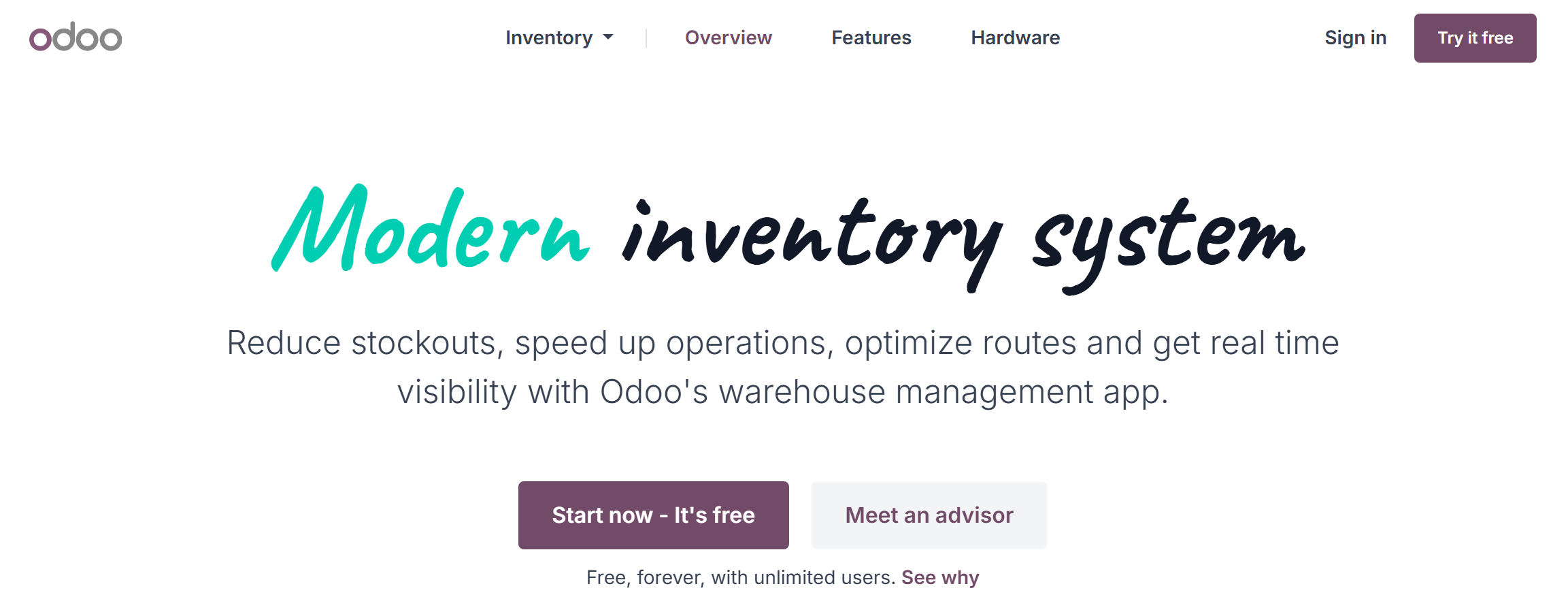 Odoo Inventory website Odoo Inventory website