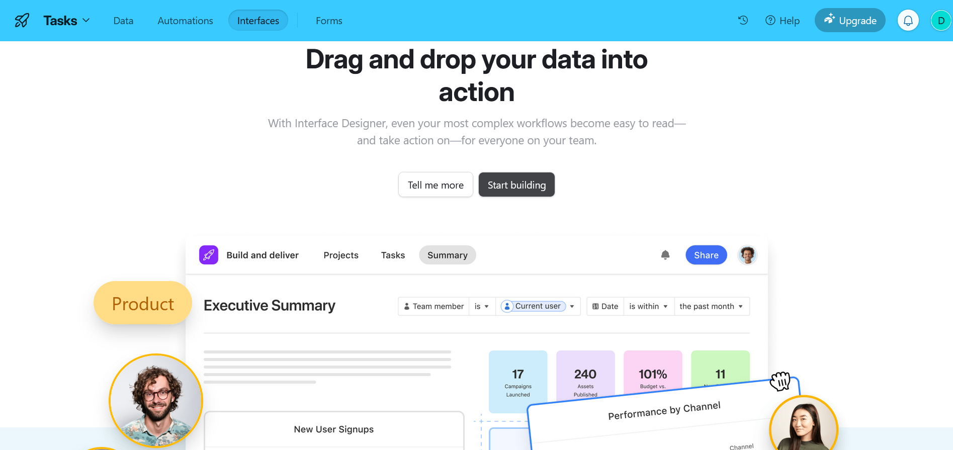 Interface Designer tool in Airtable Interface Designer tool in Airtable