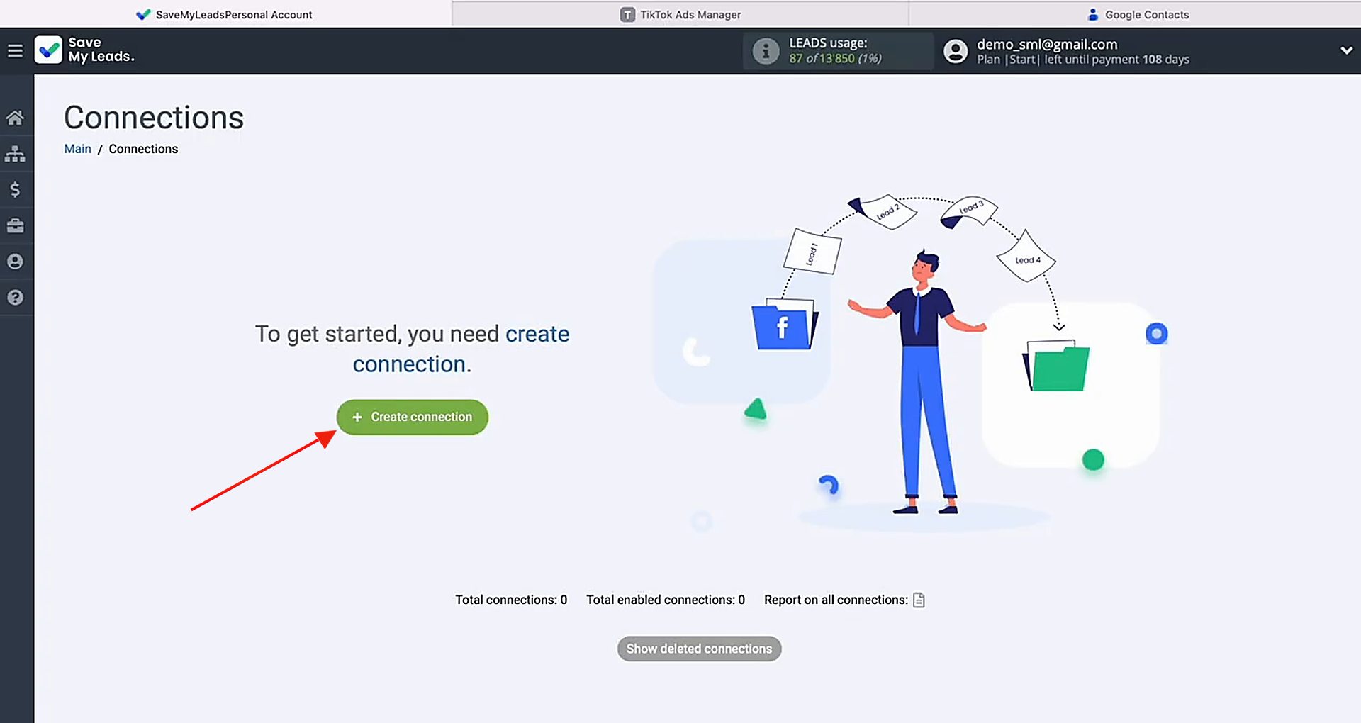 Create a new connection
