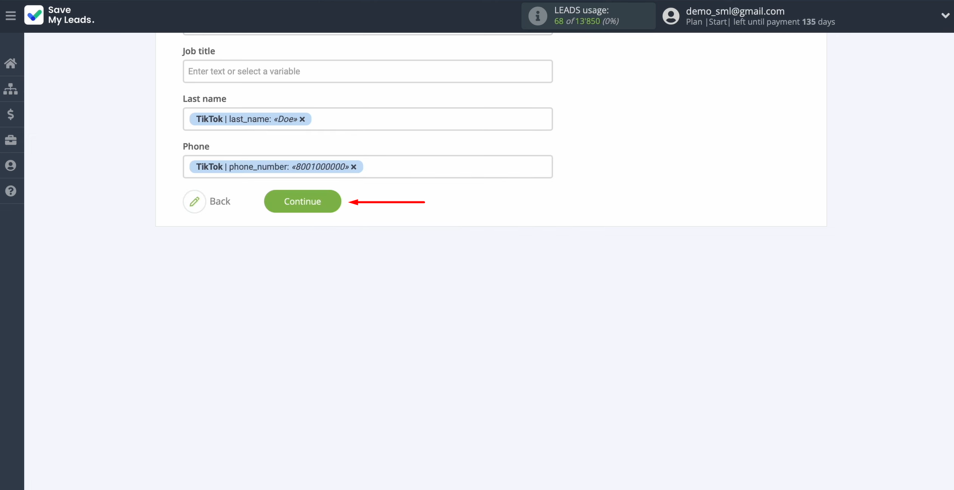 Click Continue Click Continue
