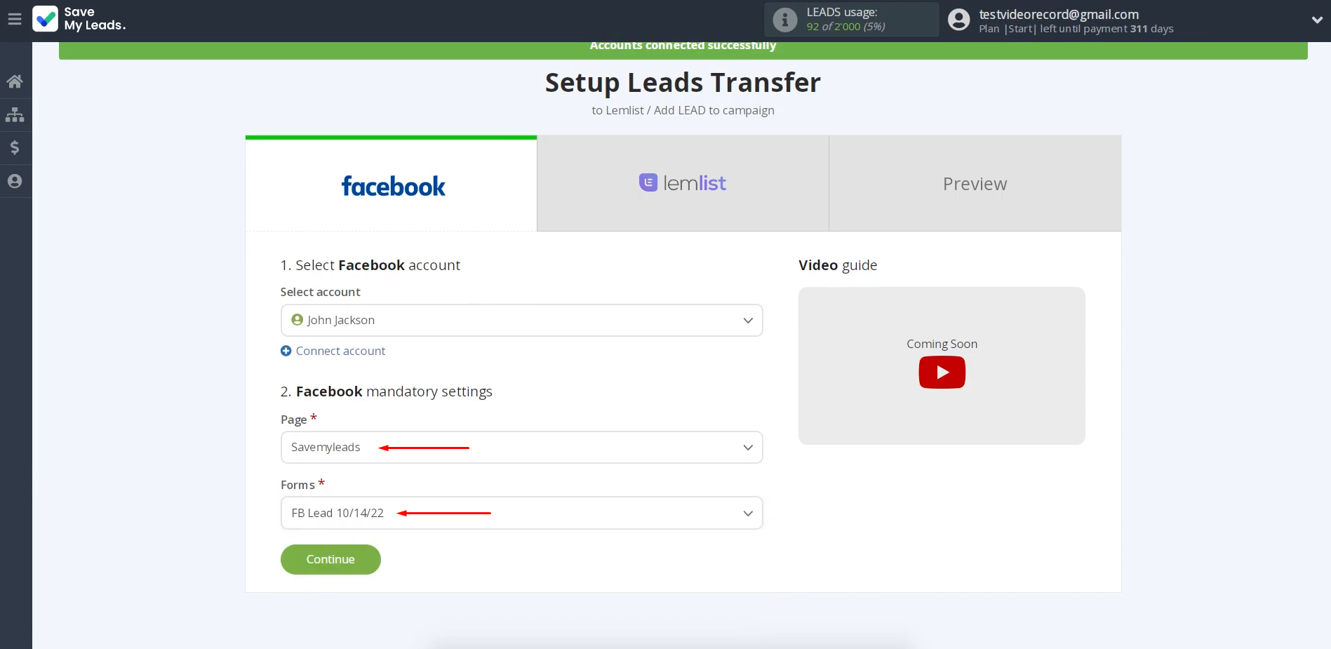 How To Set Up Facebook And Lemlist Integration For Automatic Lead Transfer