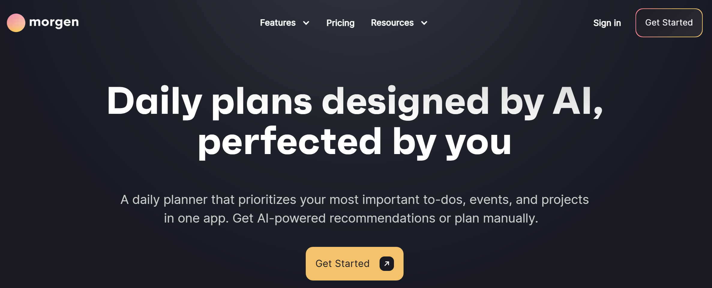 Morgen website Morgen website