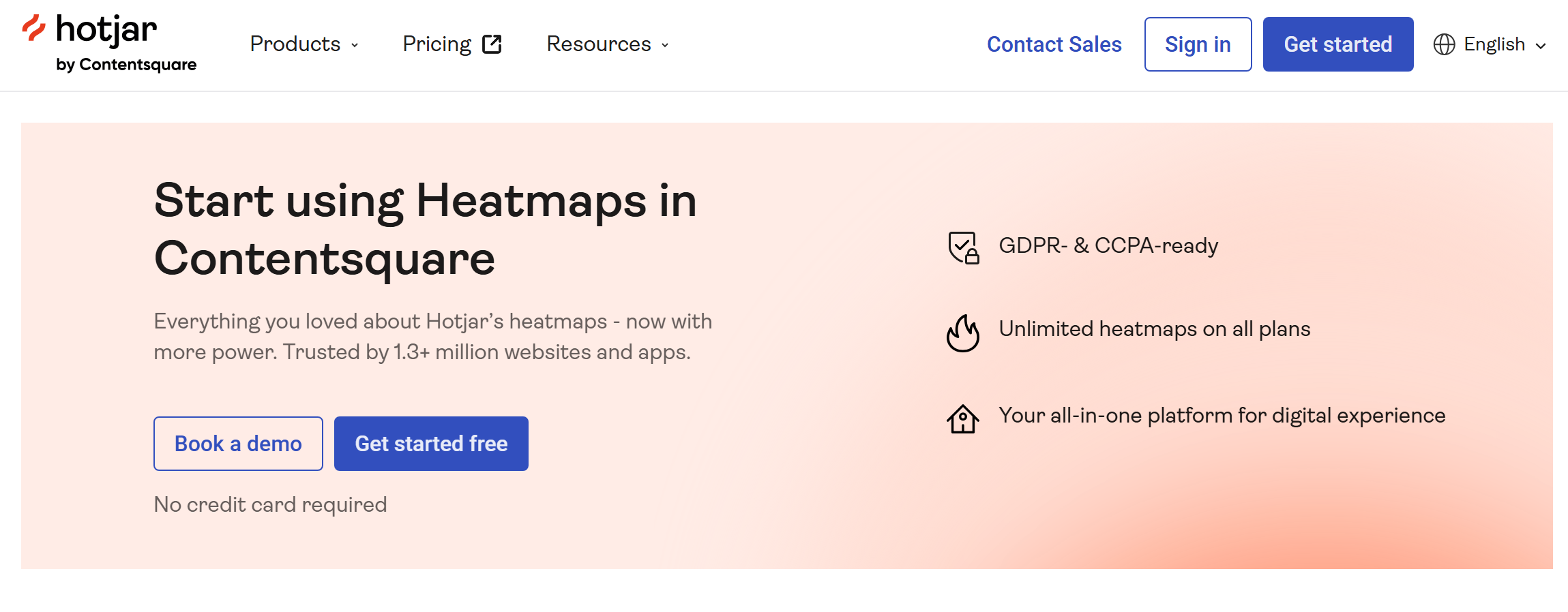Hotjar website Hotjar website
