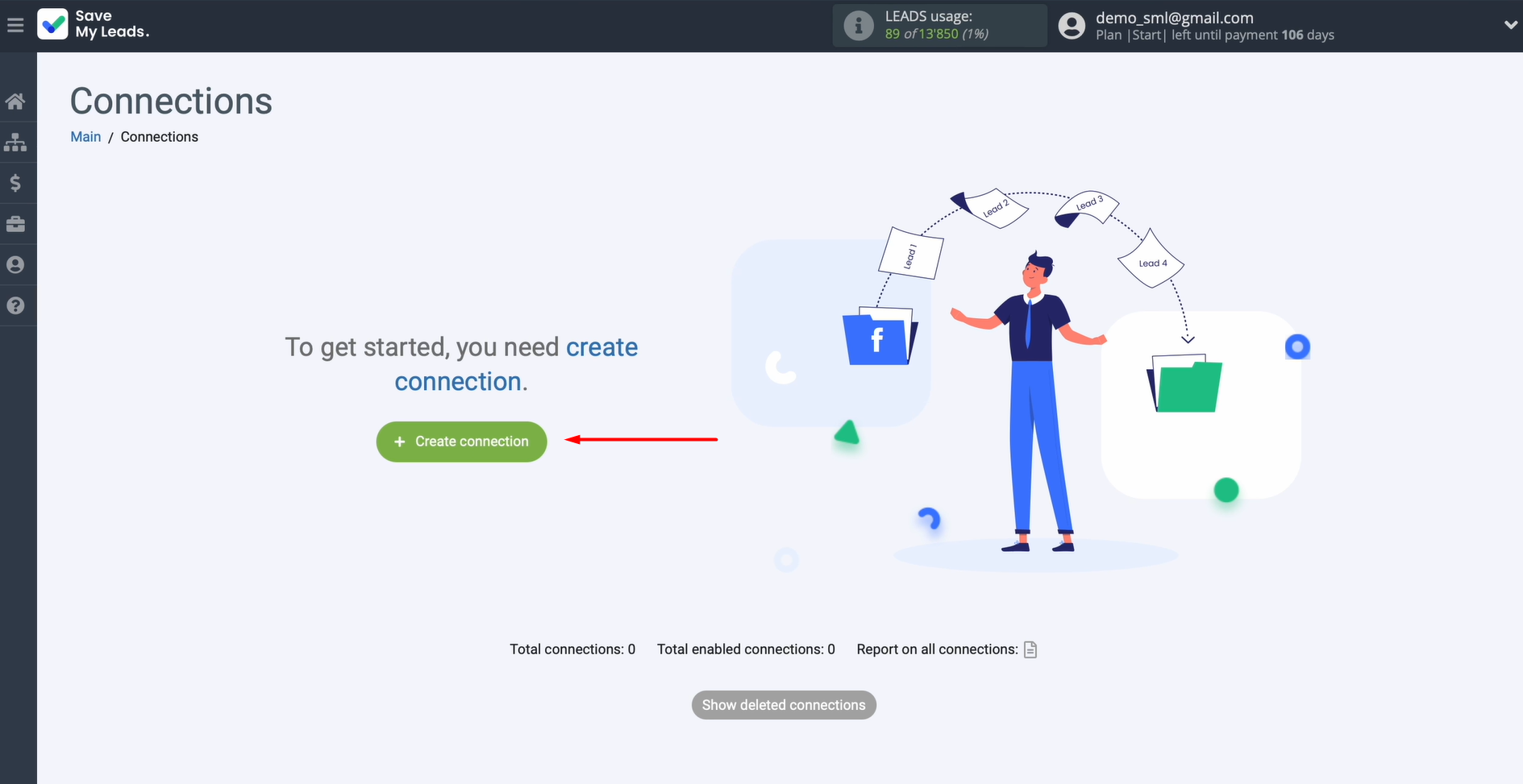 Create a new connection Create a new connection