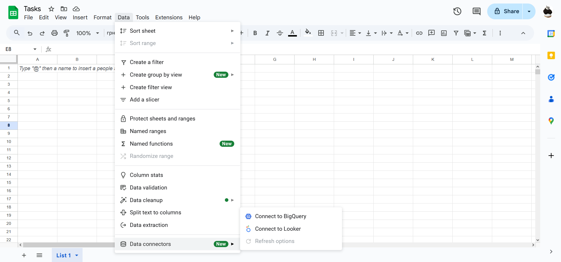 Data management tools in Google Sheets Data management tools in Google Sheets