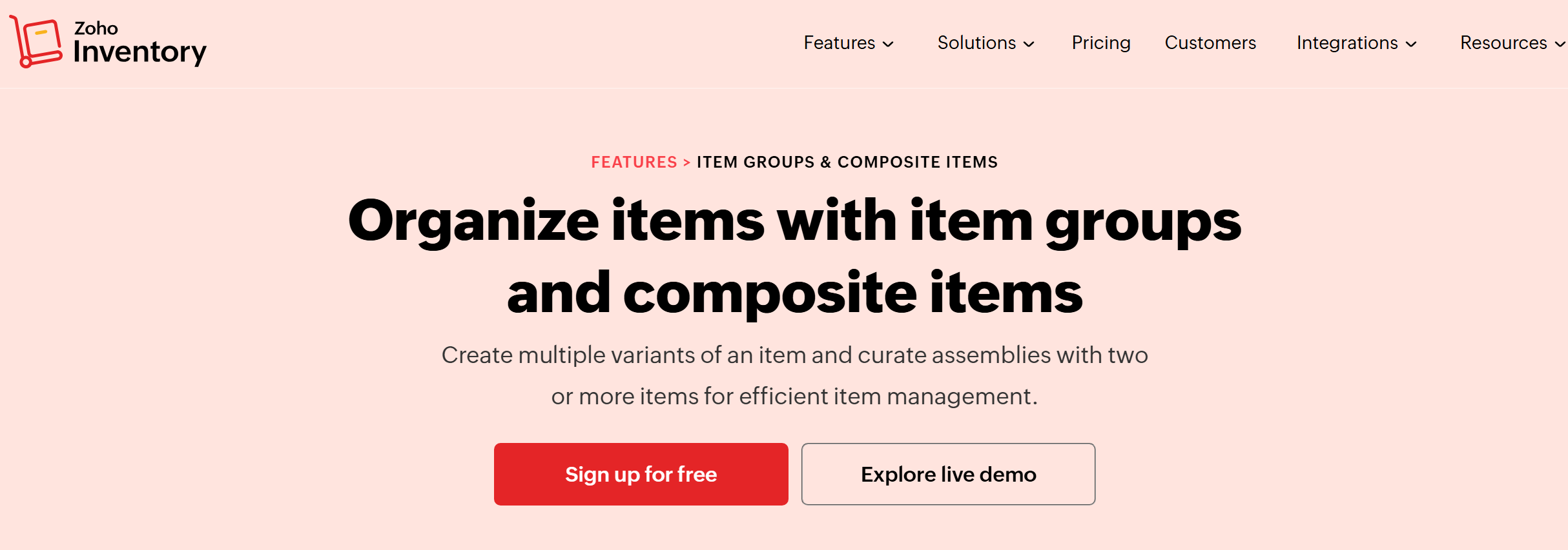 Zoho Inventory website Zoho Inventory website