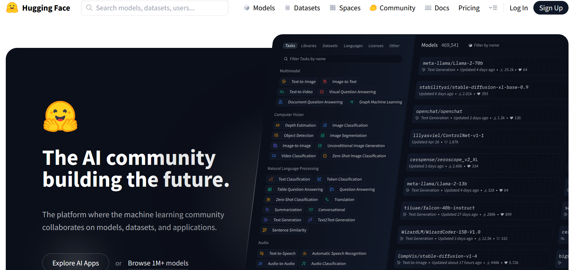 Hugging Face | Platform for developing applications powered by AI Hugging Face | Platform for developing applications powered by AI