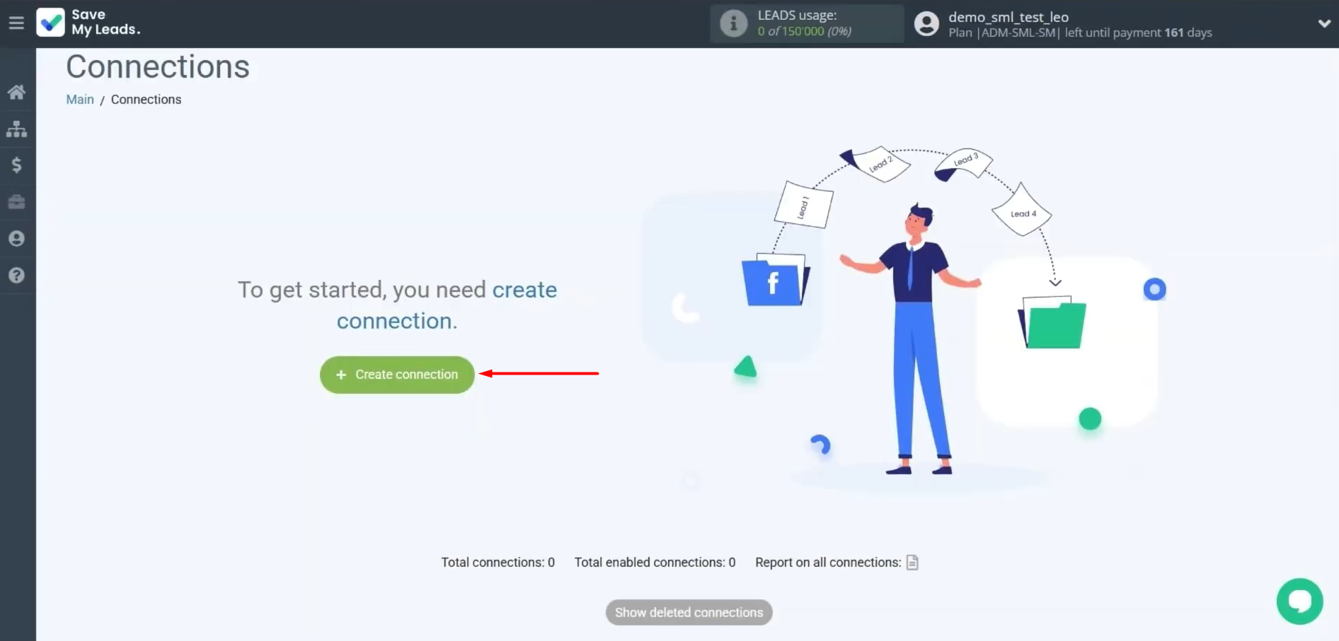 Create a new connection Create a new connection