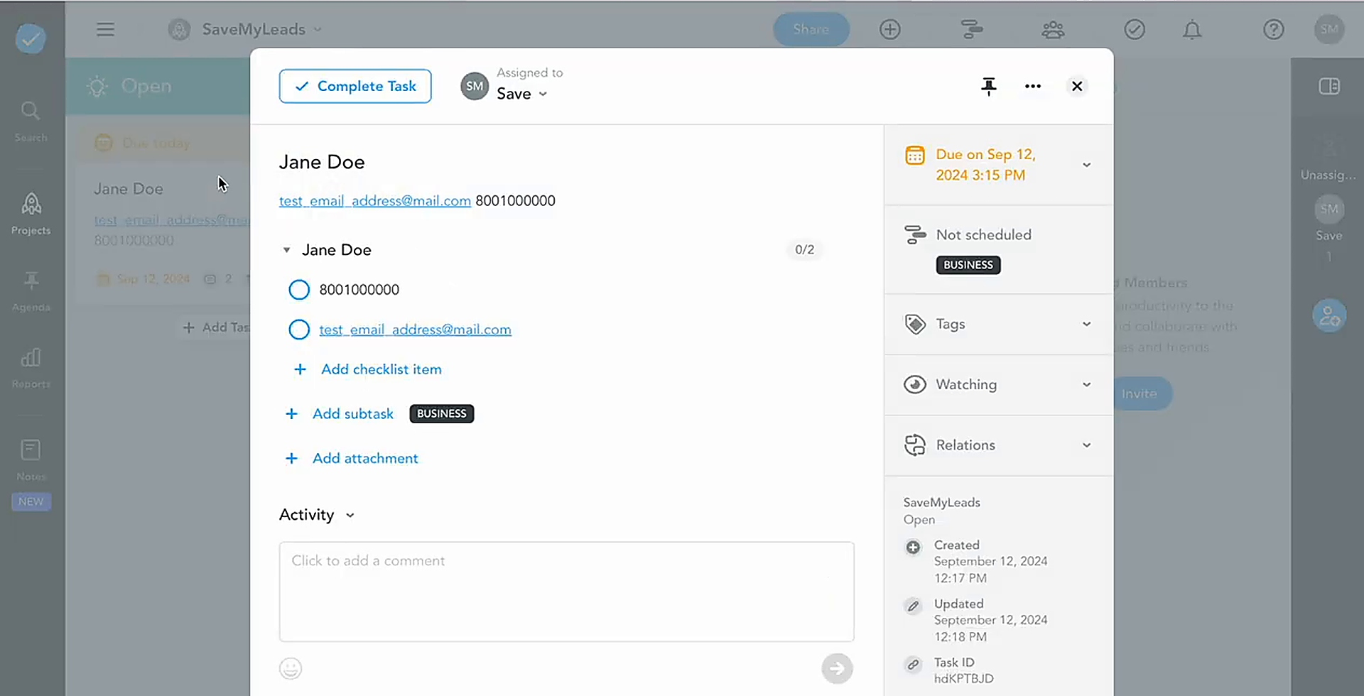 Go to MeisterTask and review the test task Go to MeisterTask and review the test task