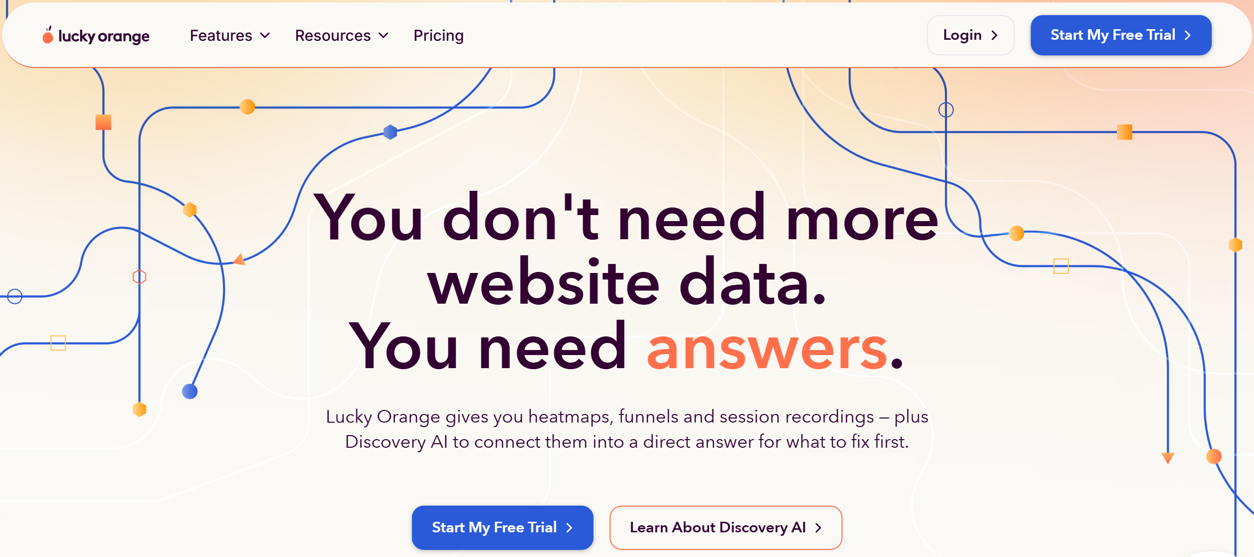 Lucky Orange website Lucky Orange website